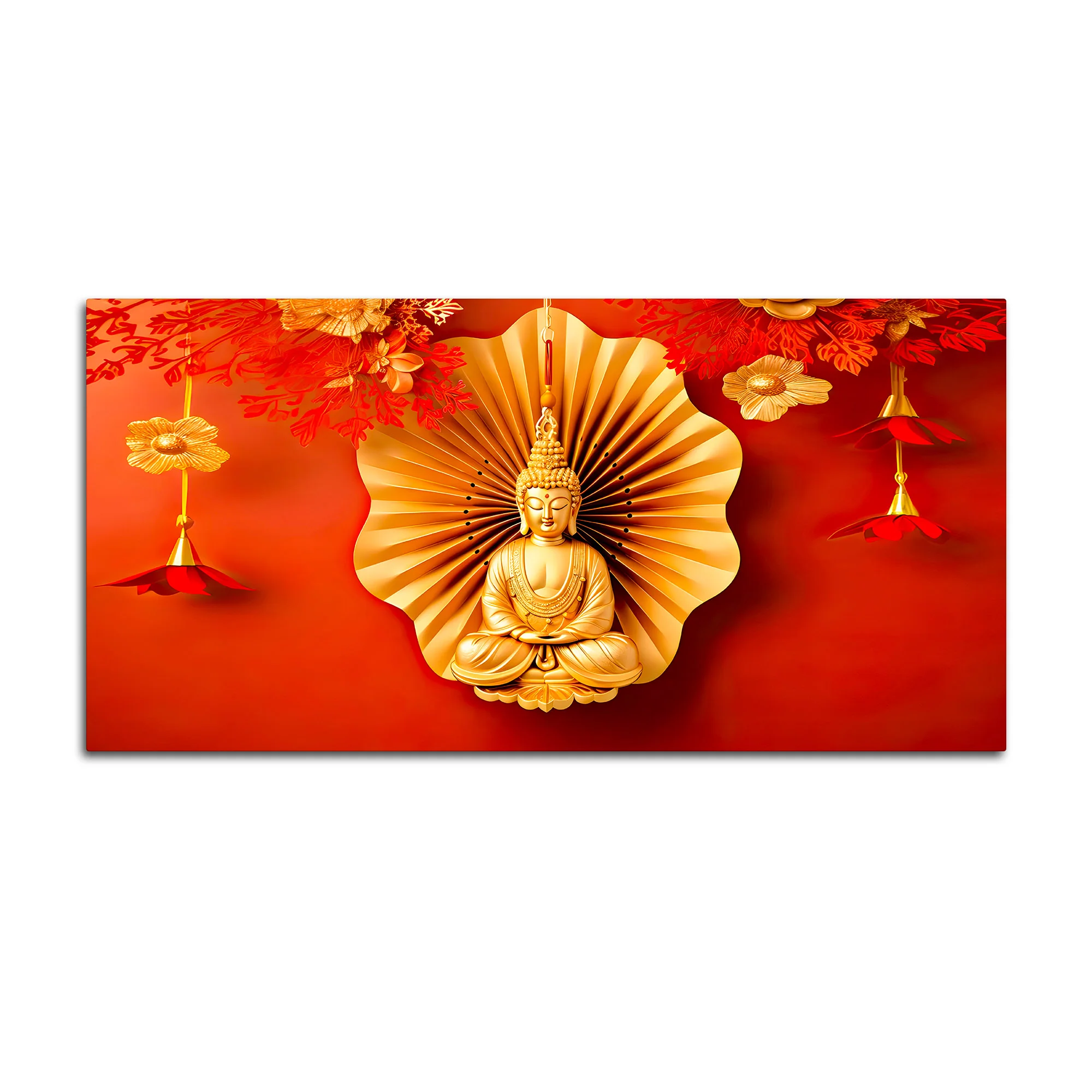 Spiritual Gautam Buddha Canvas Painting for Home Décor - Image 4