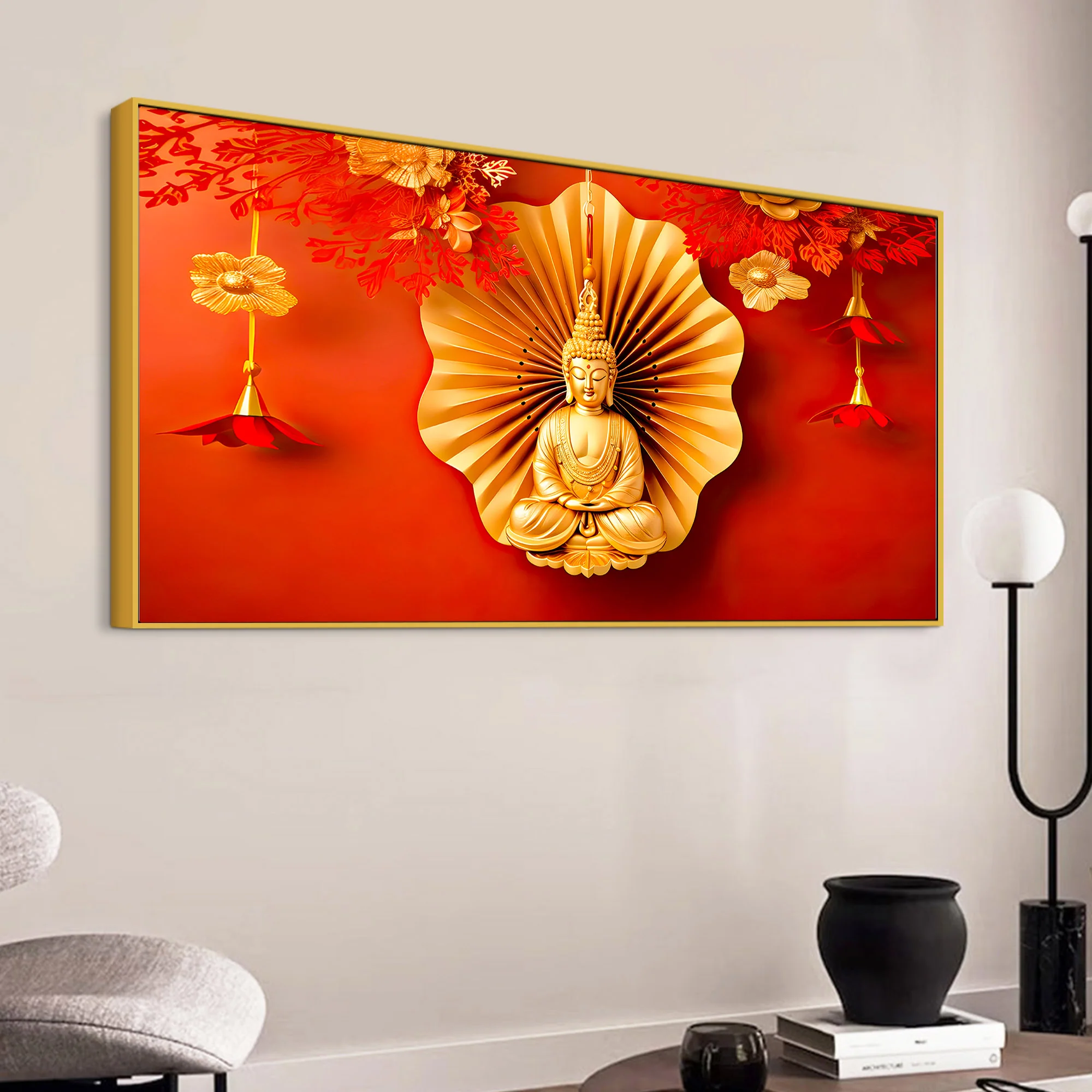 Spiritual Gautam Buddha Canvas Painting for Home Décor - Image 5