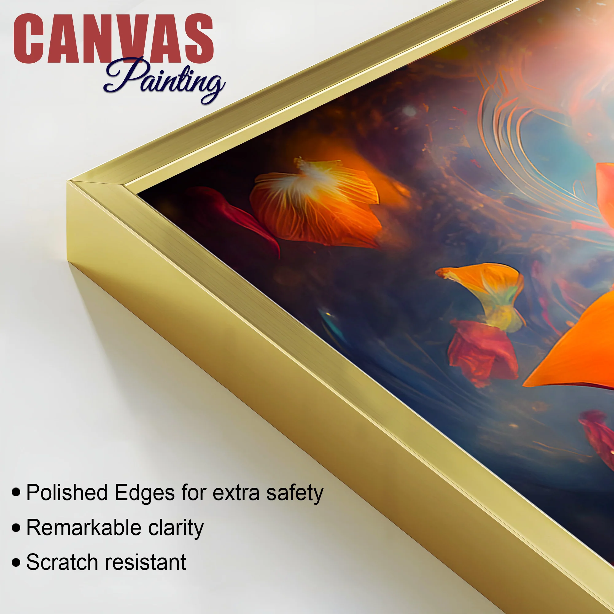 Spiritual Gautam Buddha Wall Painting for Living Spaces - Image 6
