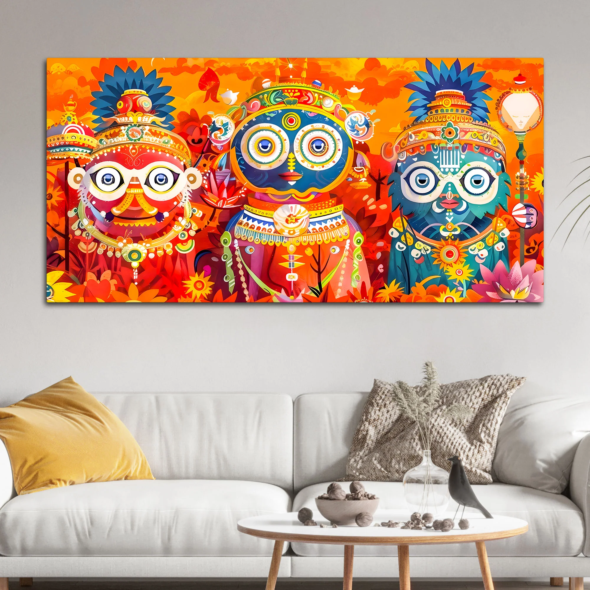 Spiritual Jagannath Ji Wall Art Painting for Home Décor - Image 3