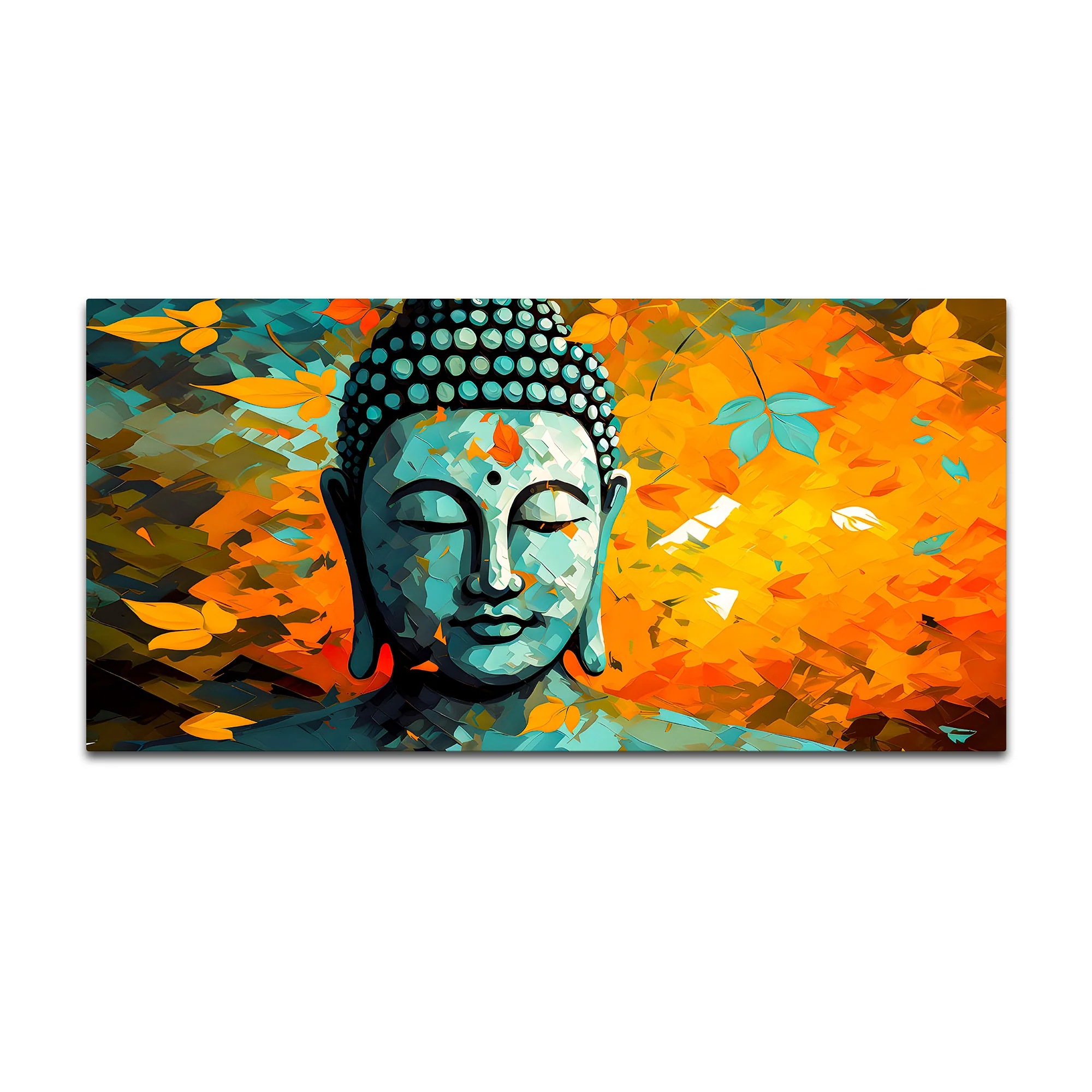 Spiritual Lord Buddha Canvas Painting for Calm Living Spaces - Image 4