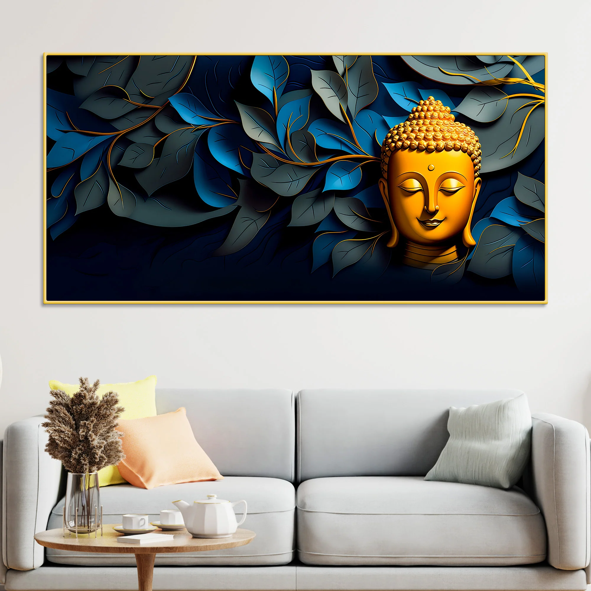 Spiritual Lord Buddha Painting for Home Decoration - Image 2