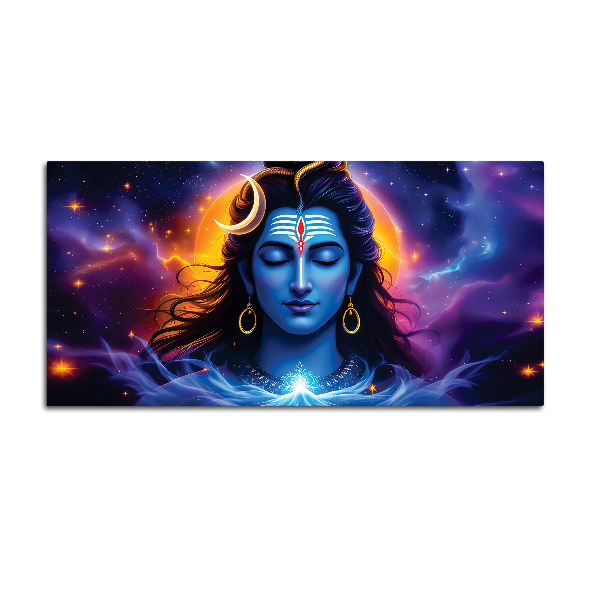 Spiritual Lord Shiva Wall Painting for Home & Office Decor - Image 4
