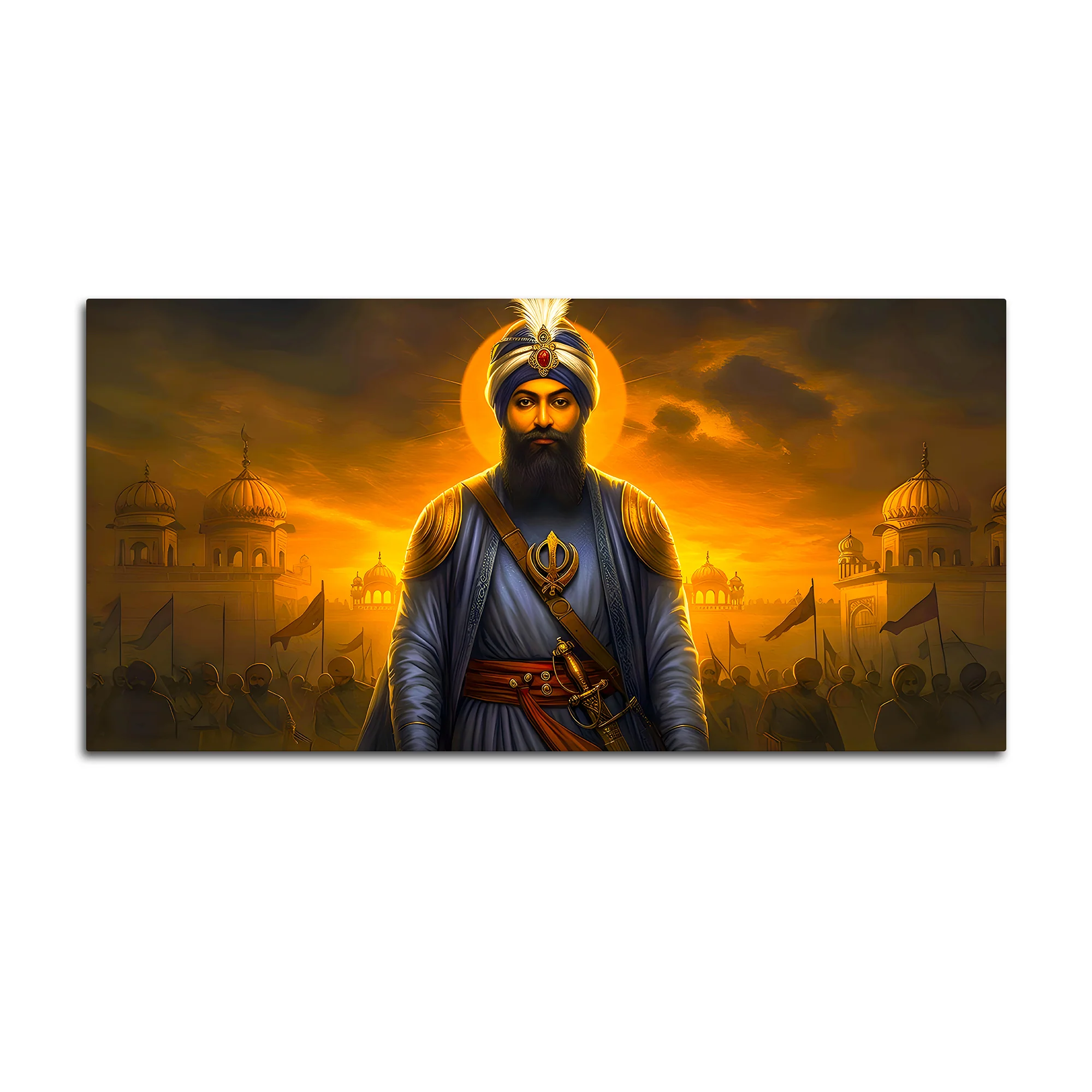 Spiritual Sikh Guru Ji Canvas Painting for Home Décor - Image 4
