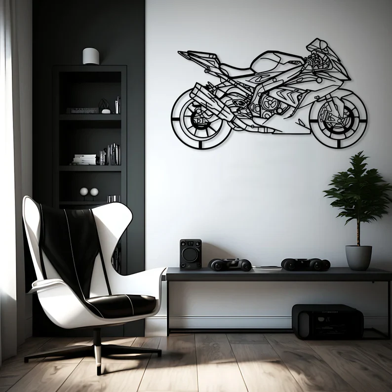 Sports Bike Wall Art | Stylish Motorcycle Wall Decor