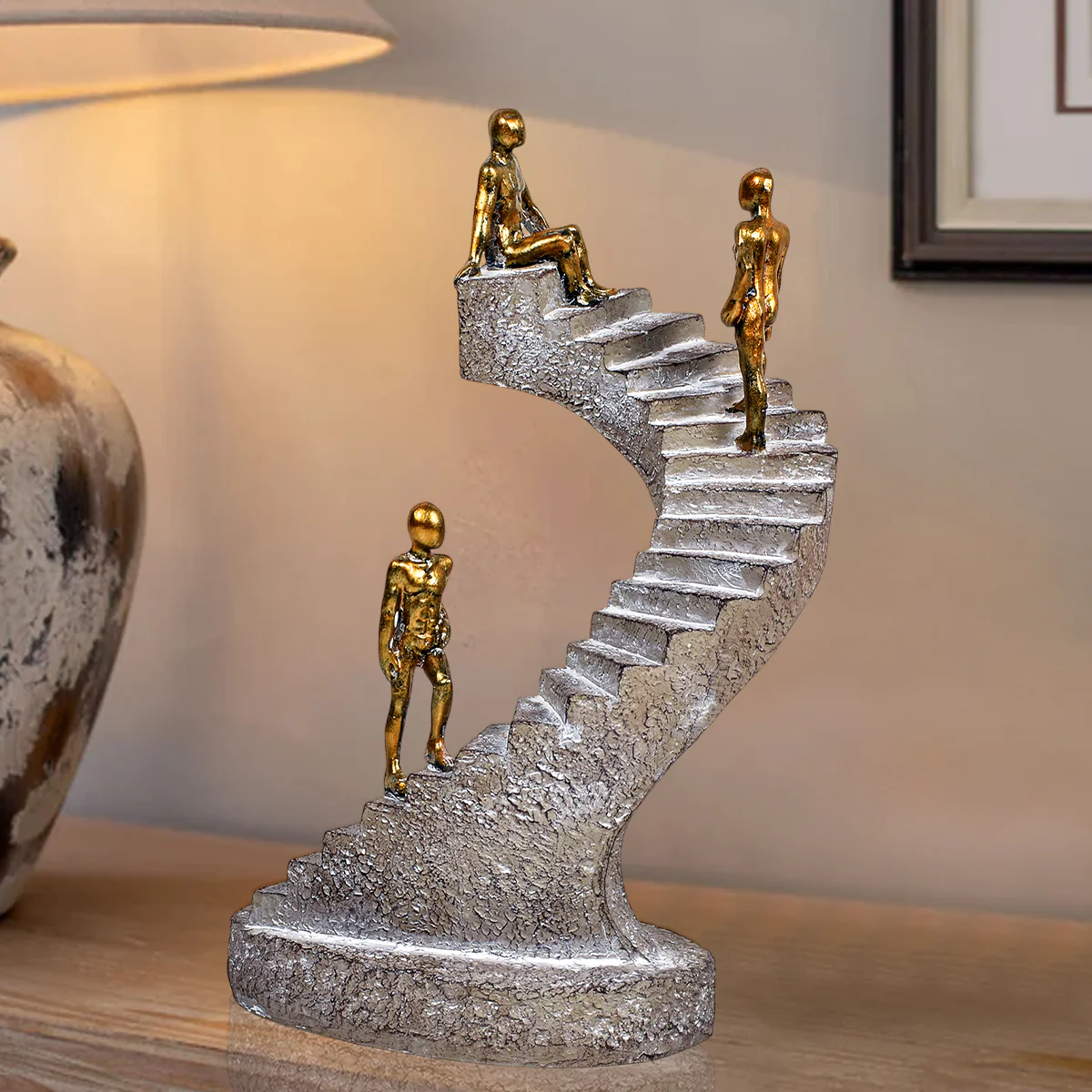 Stairway Your Growth Sculpture Artistic Table Decoration Showpiece - Image 3