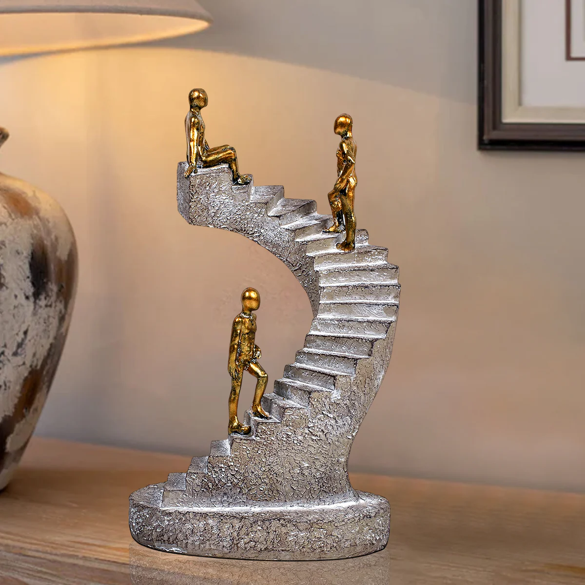 Stairway Your Growth Sculpture Artistic Table Decoration Showpiece - Image 4
