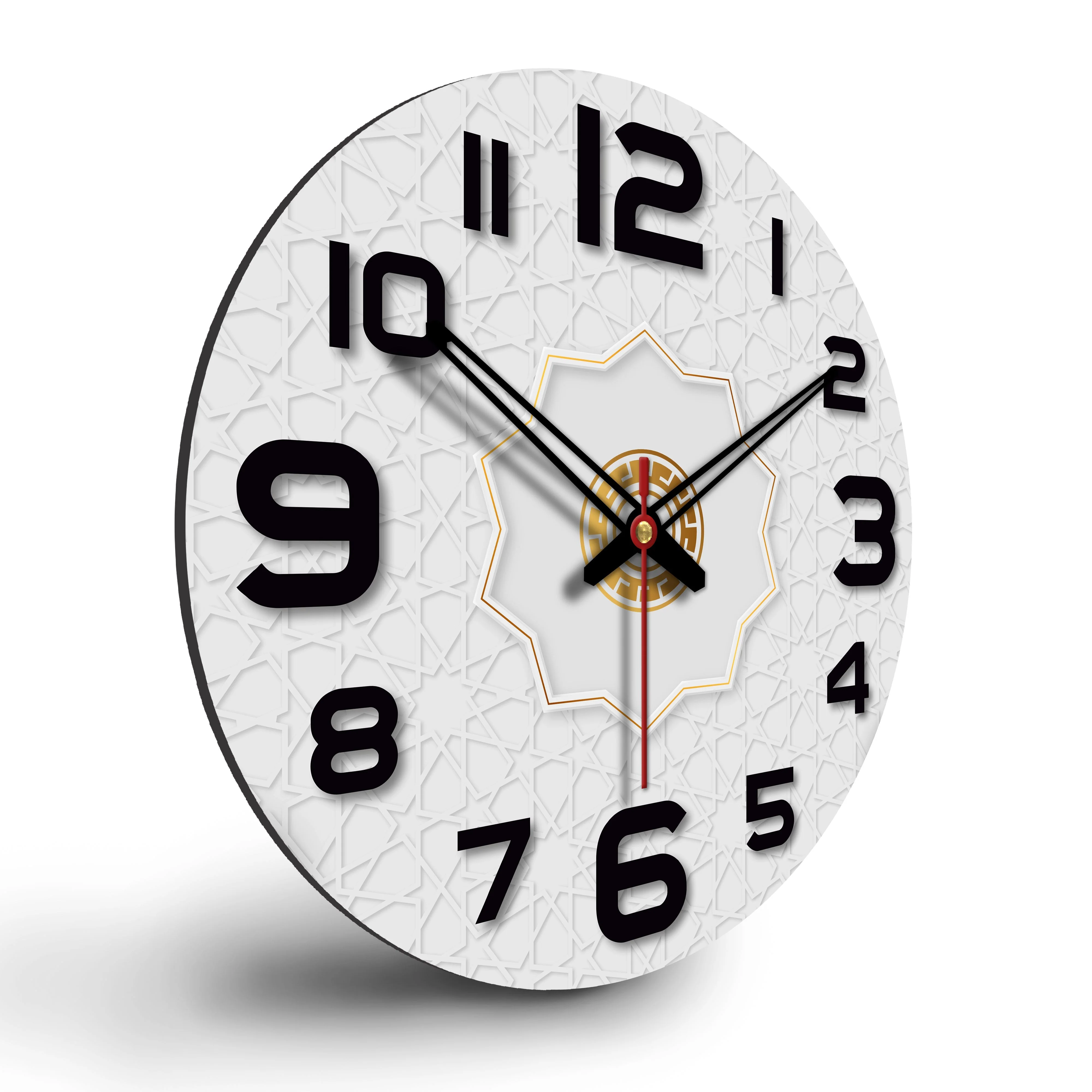 Star Shape Design Wooden Wall Clock For Living Room - Image 6