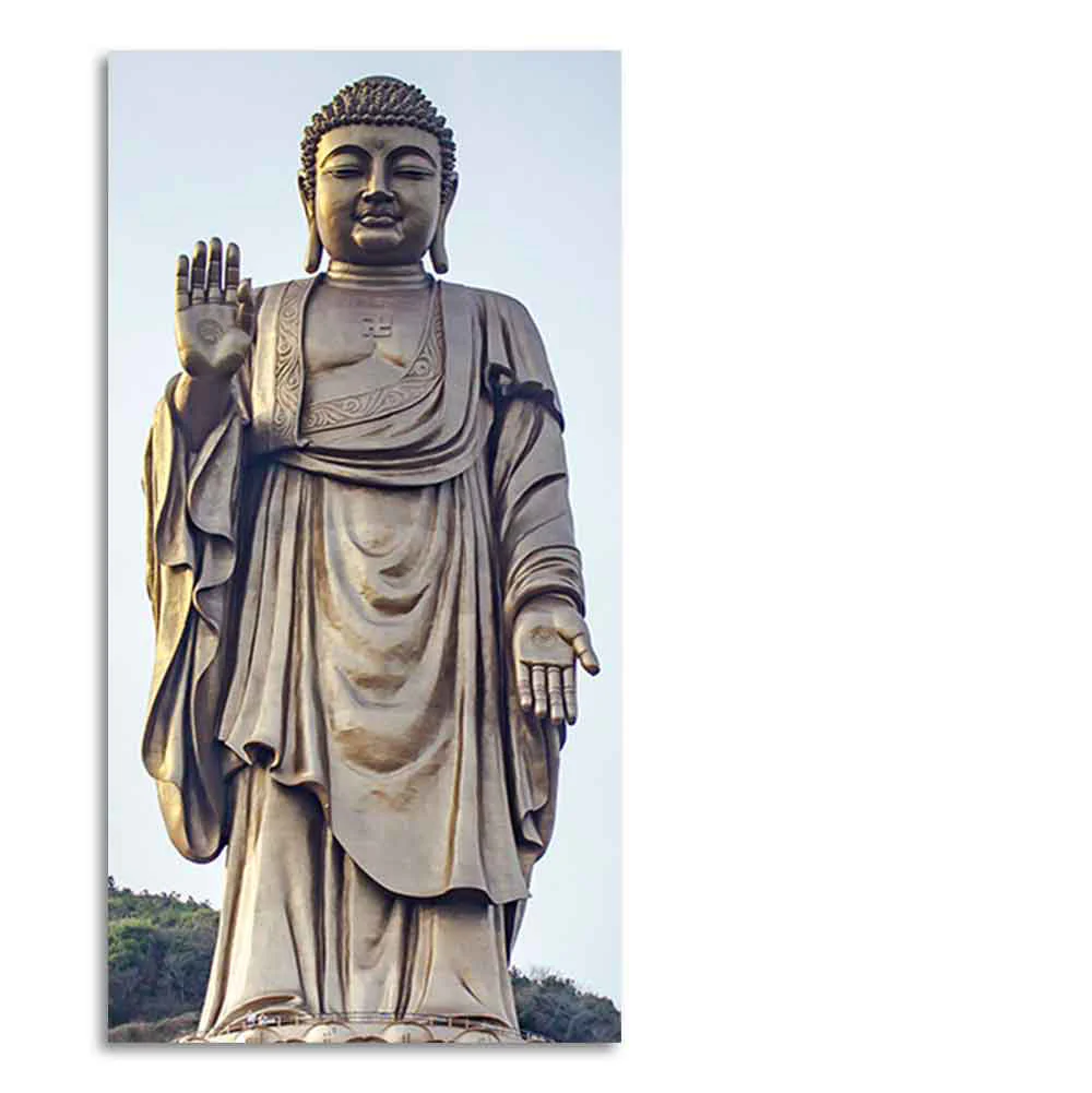 Statue of Gautam Buddha Canvas Wall Painting - Image 6