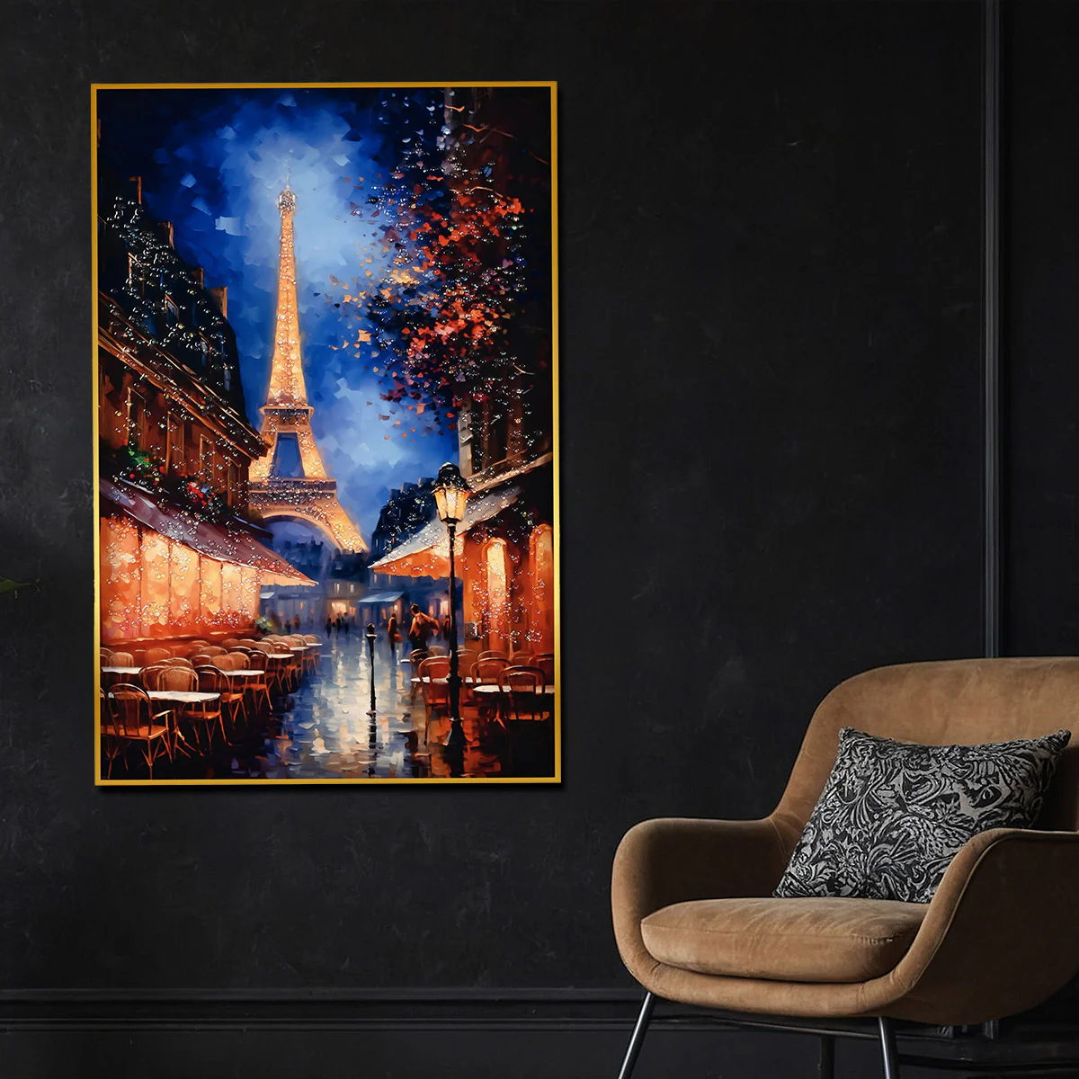 Street of Glorious Paris Framed Crystal Glass Painting - Image 3