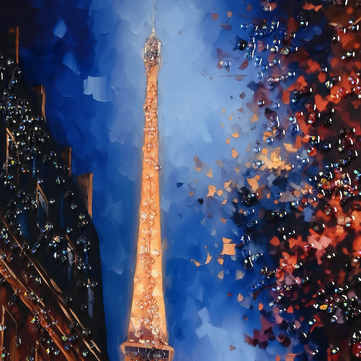 Street of Glorious Paris Framed Crystal Glass Painting - Image 4