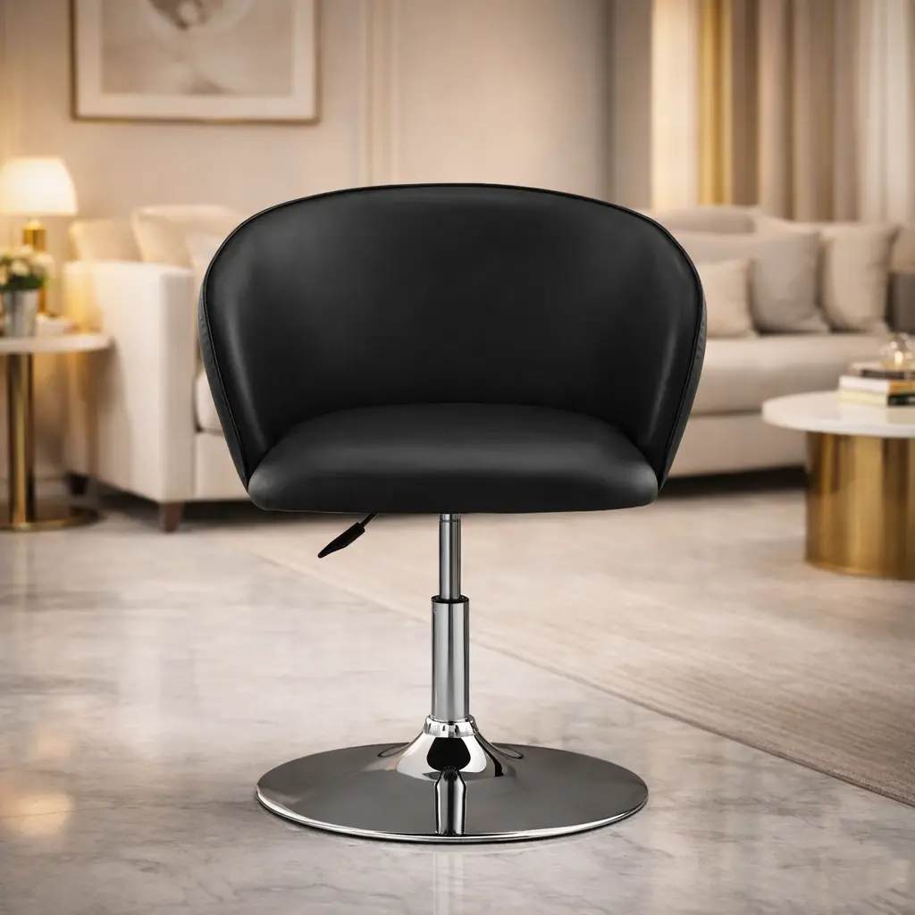 Stylish Adjustable Bar Lounge Chair with Curved Back Design - Image 5