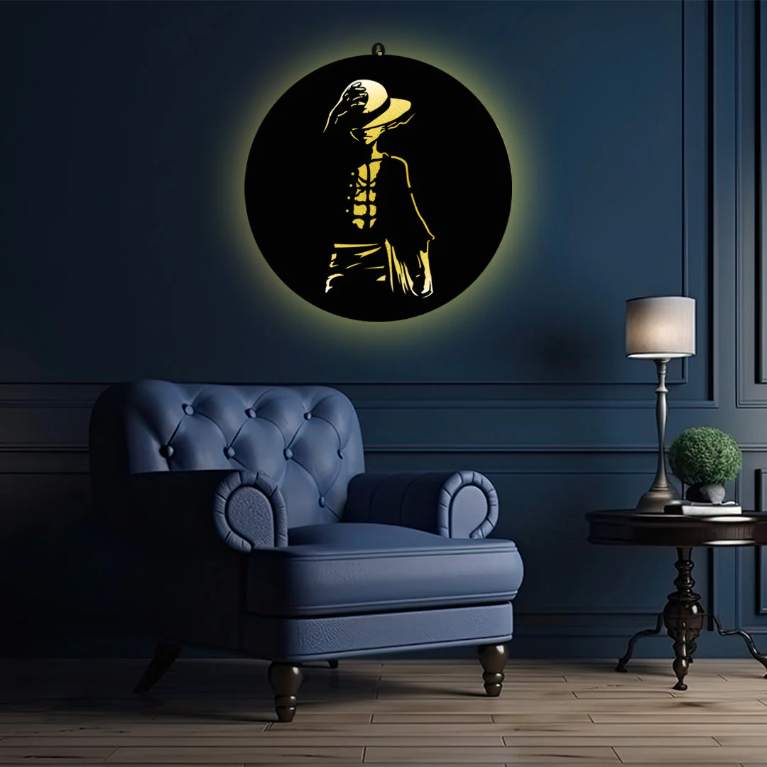 Stylish Anime Wall Art with Hat Design for Anime Fan Wall Decor - Image 2