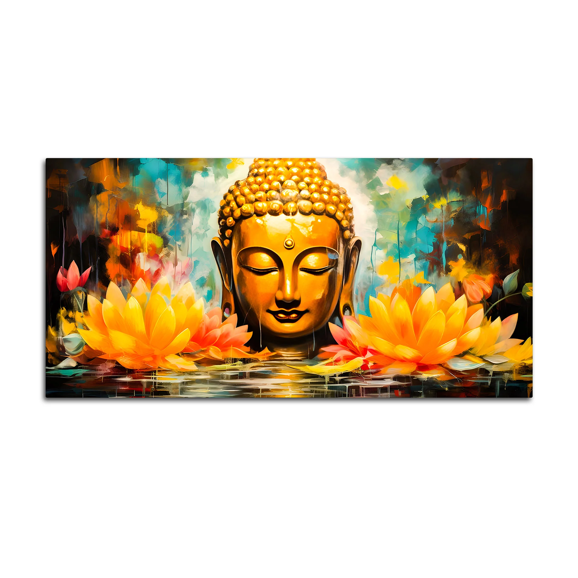 Stylish Modern Buddha Wall Painting for Elegant Interiors - Image 4