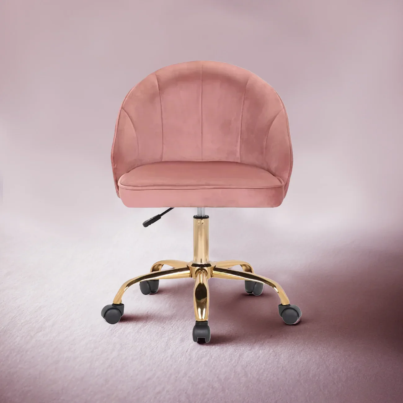 Stylish Pink Accent Chair with Golden Touch - Image 5