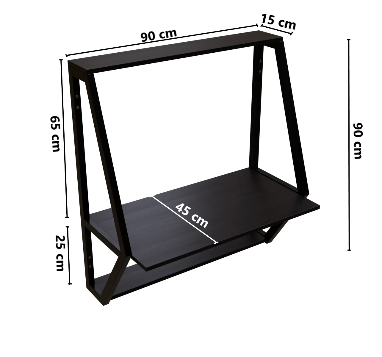Stylish Wall Mounted Wooden Display Rack for Books & Desk Decor - Image 28
