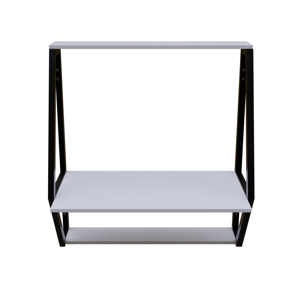 Stylish Wall Mounted Wooden Display Rack for Books & Desk Decor - Image 4