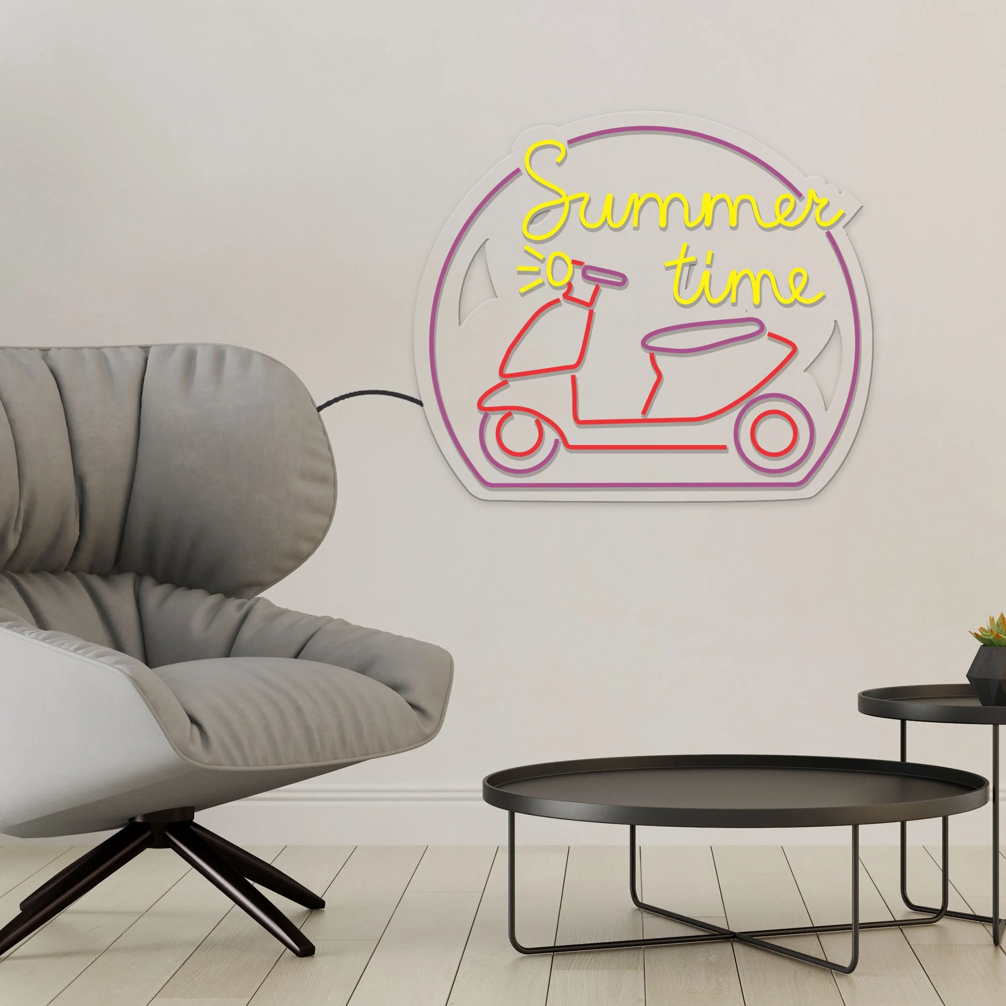 Summer Time Text Neon Sign LED Light - Image 2