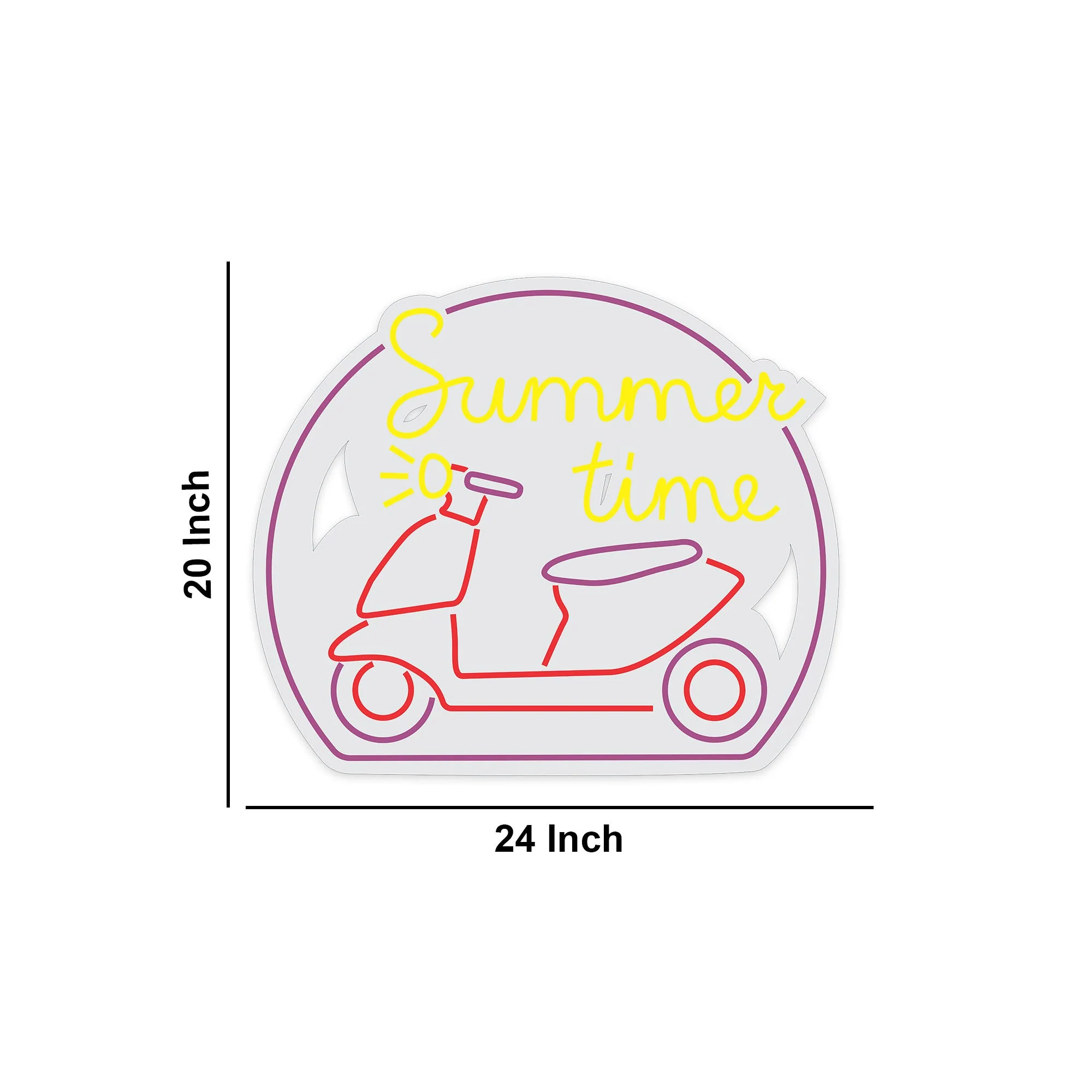 Summer Time Text Neon Sign LED Light - Image 3