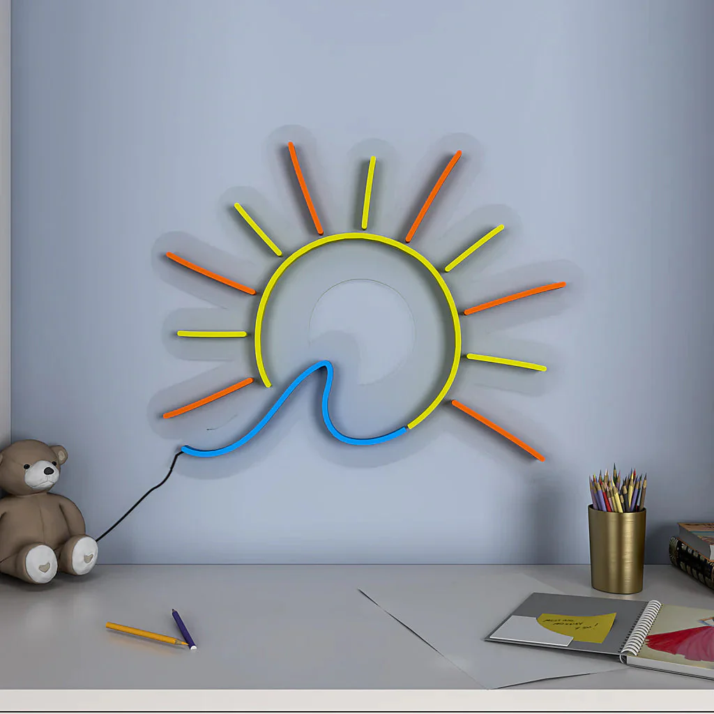 Sun Rising Yellow LED Neon Light - Image 4