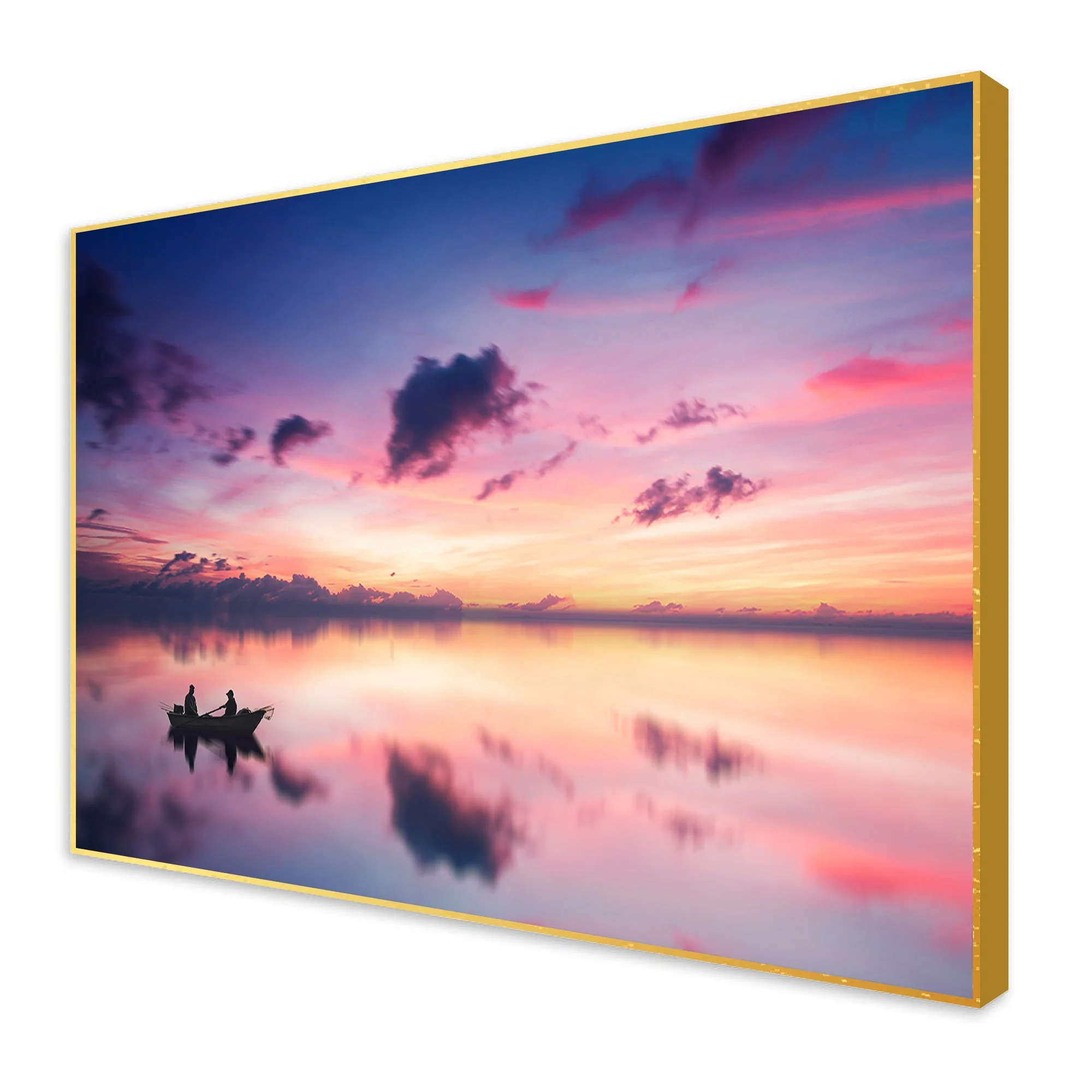 Sunset View of Horizon Floating Canvas Wall Painting - Image 6