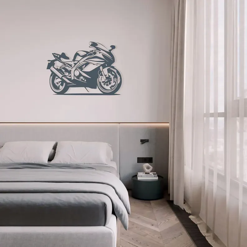 Superbike Metal Wall Art for Rider & Modern Home Décor - Image 2