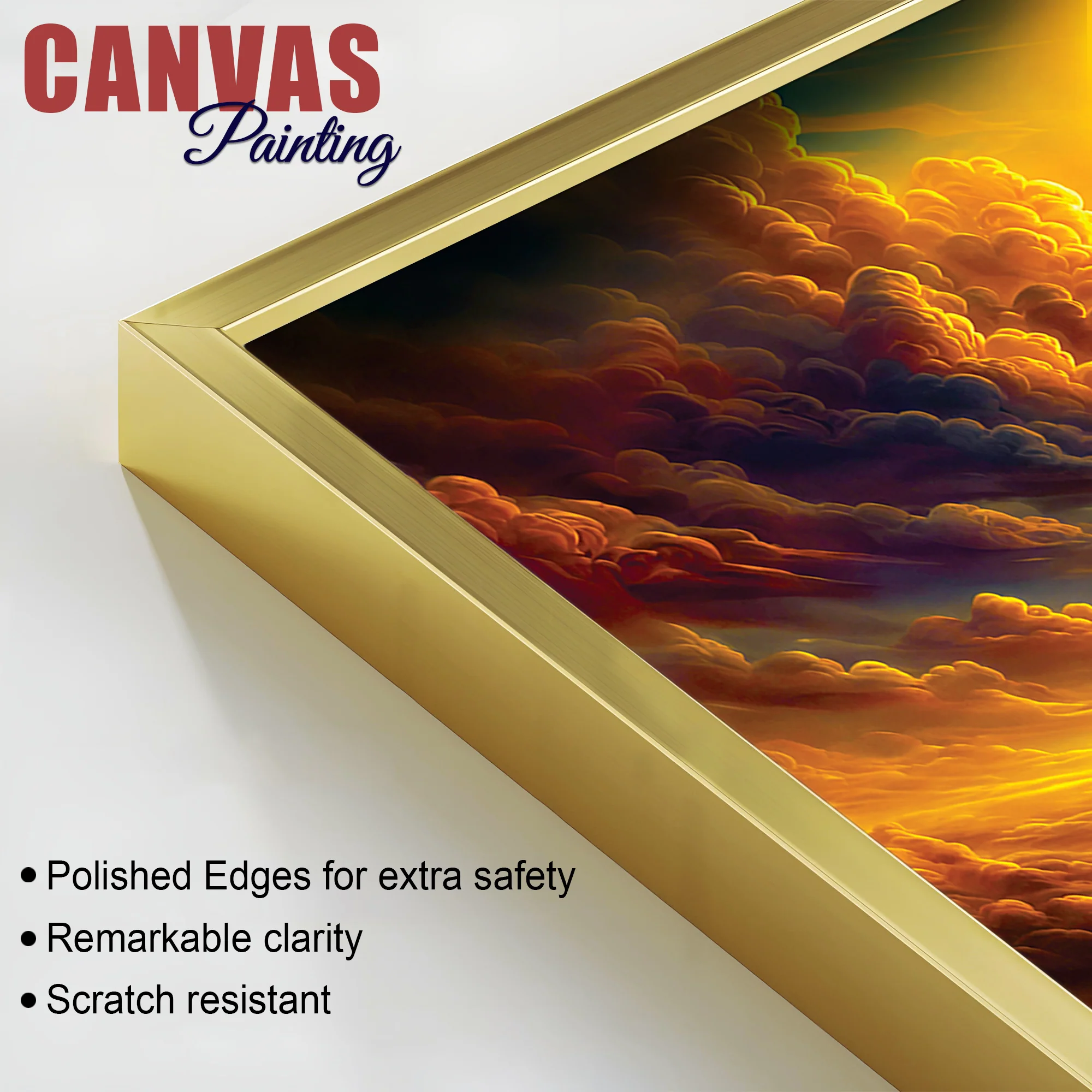 Surya Dev Golden Chariot Premium Wall Painting - Image 6