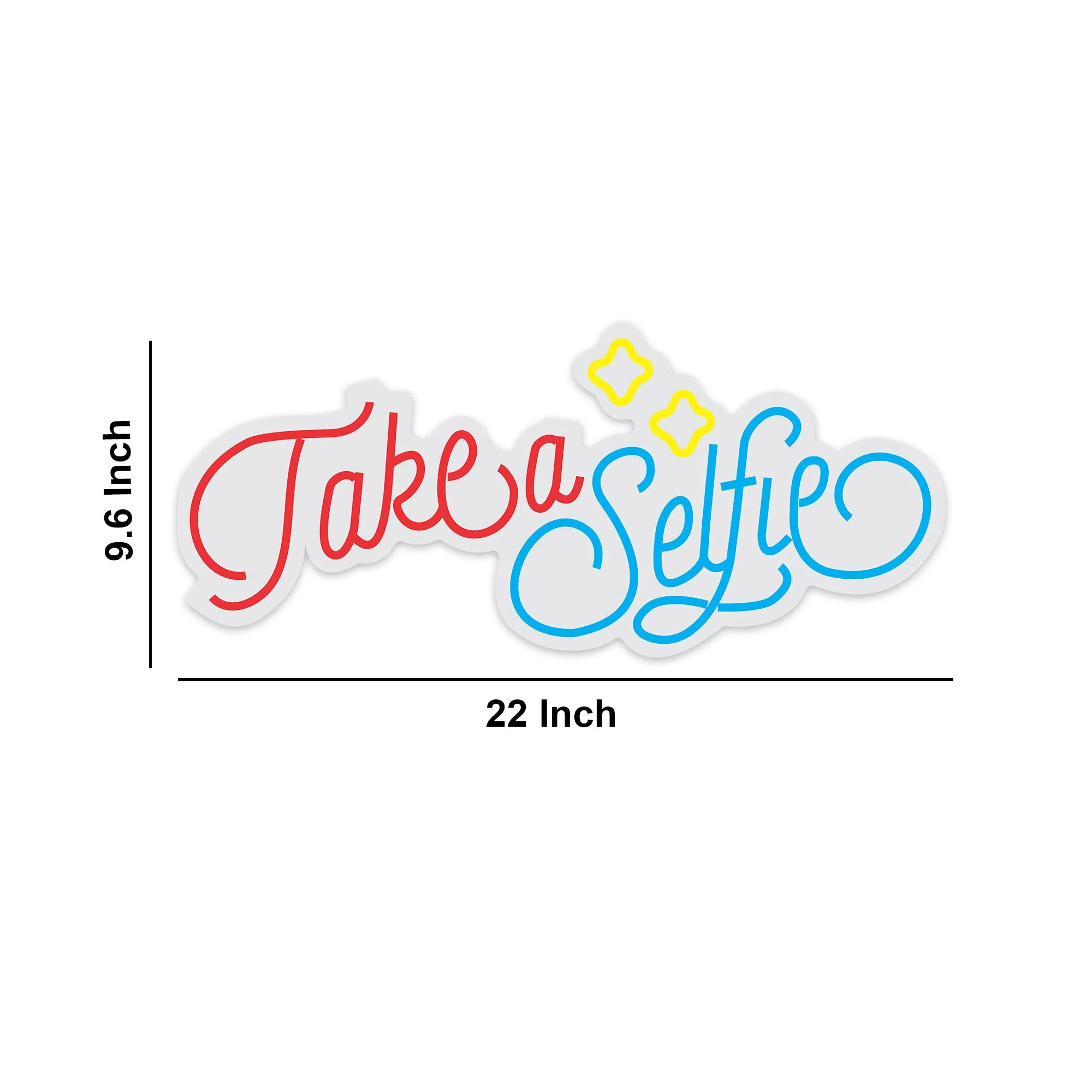 Take A Selfie Text Neon Sign LED Light - Image 3