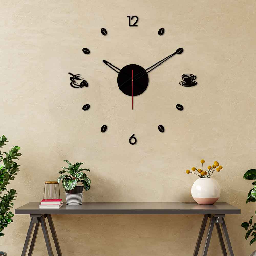 Tea Coffee Designer Big Size 3D Infinity Wall Clock - Image 3