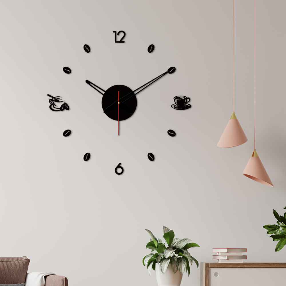 Tea Coffee Designer Big Size 3D Infinity Wall Clock - Image 4