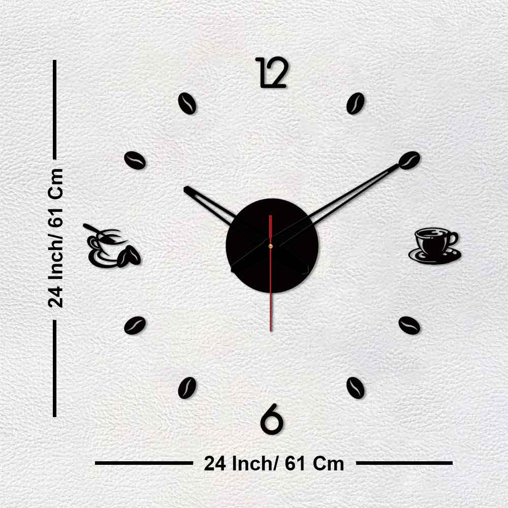 Tea Coffee Designer Big Size 3D Infinity Wall Clock - Image 6