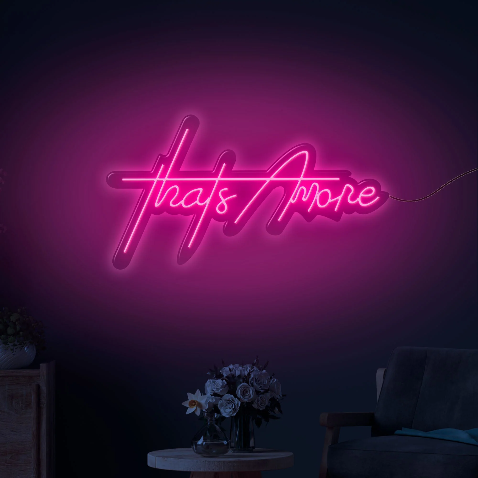 That’s A More Text Neon Sign LED Light
