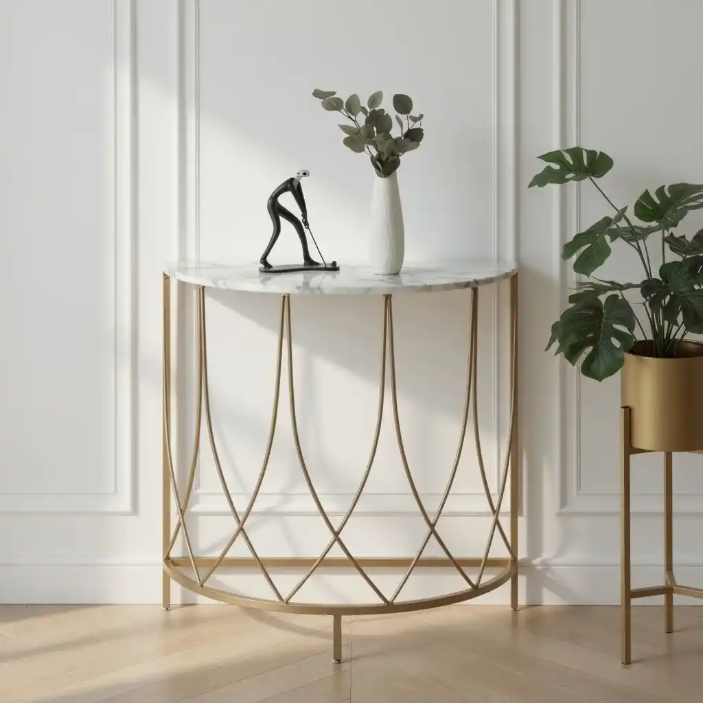 The Arcana Semi-Circle Premium Console Table - Image 3