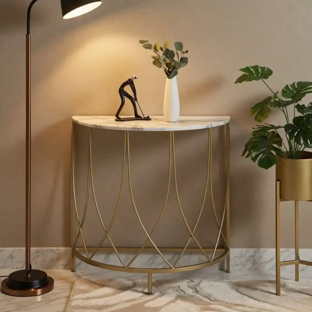 The Arcana Semi-Circle Premium Console Table - Image 5