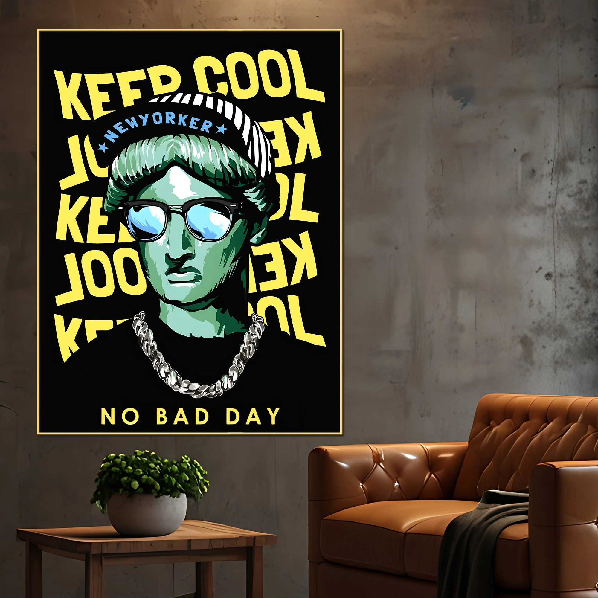 The Boy From The Streat Of New York Cotton Canvas Wall Painting - Image 2