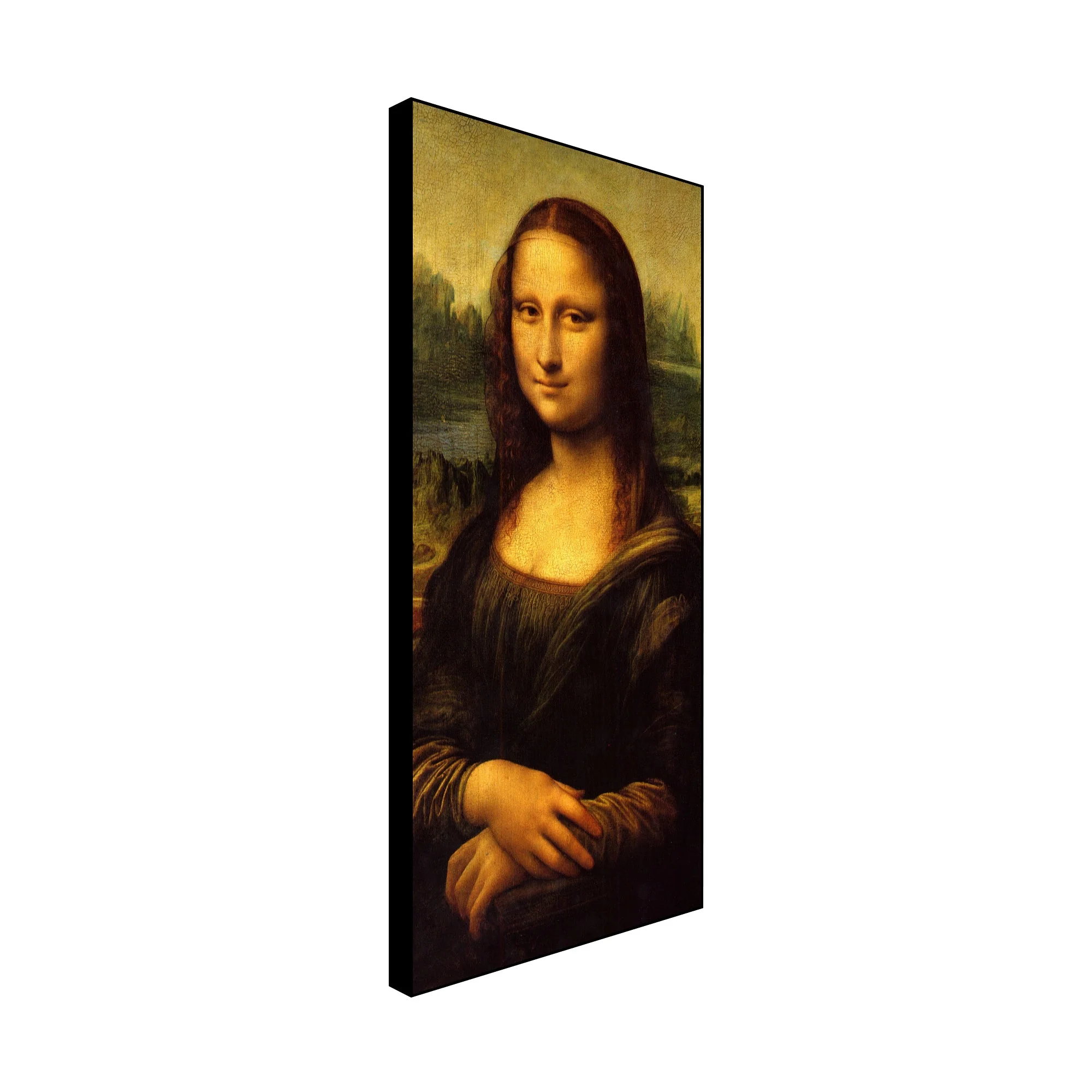 The Mona Lisa Portrait Floating Canvas Wall Art - Image 6