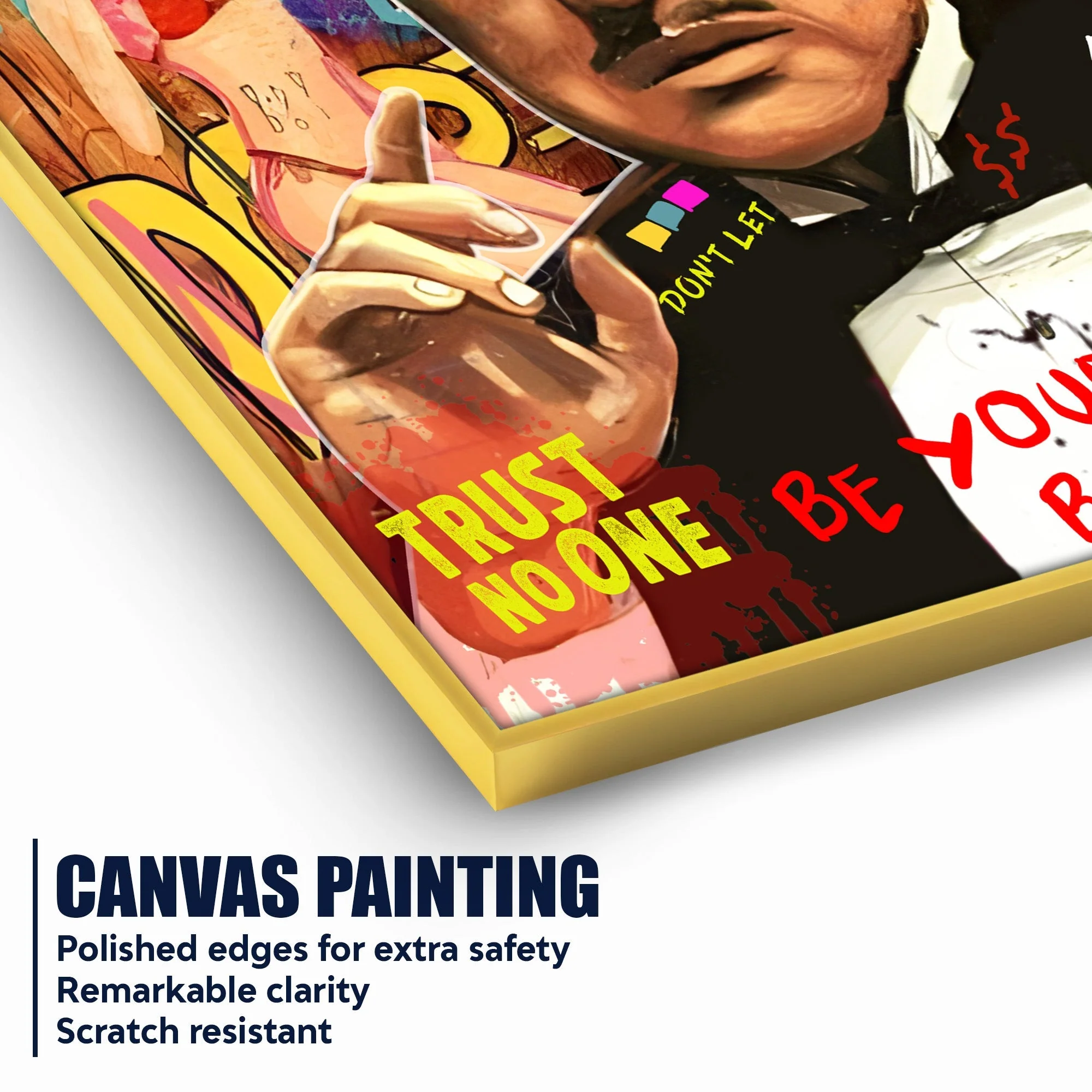 The Real Godfather Cotton Canvas Wall Painting - Image 4