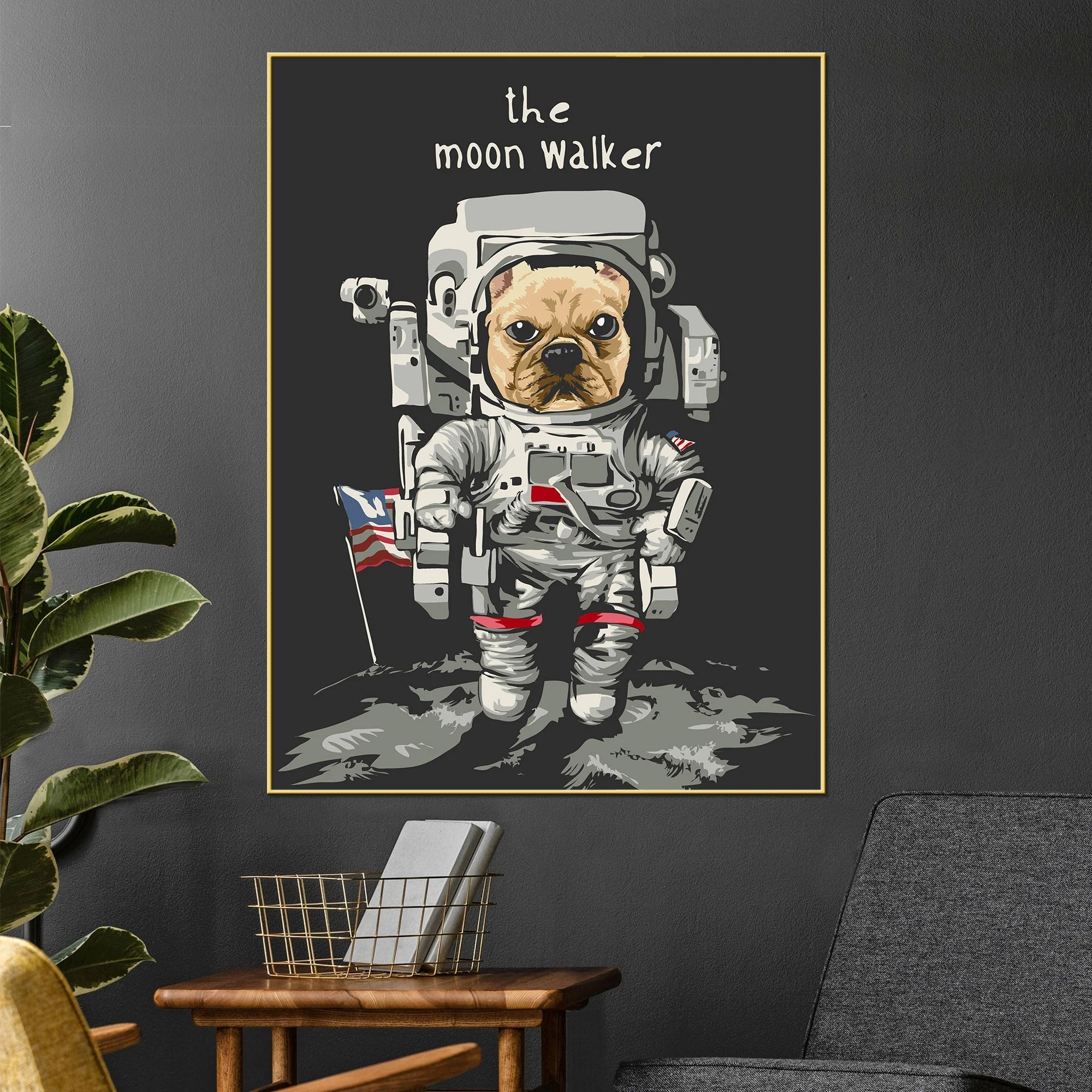The Real Moon Walker Cotton Canvas Wall Painting - Image 2
