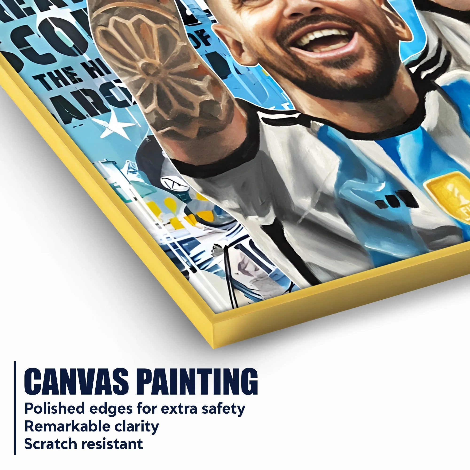The Wait is Over Messi Cotton Canvas Wall Painting - Image 4