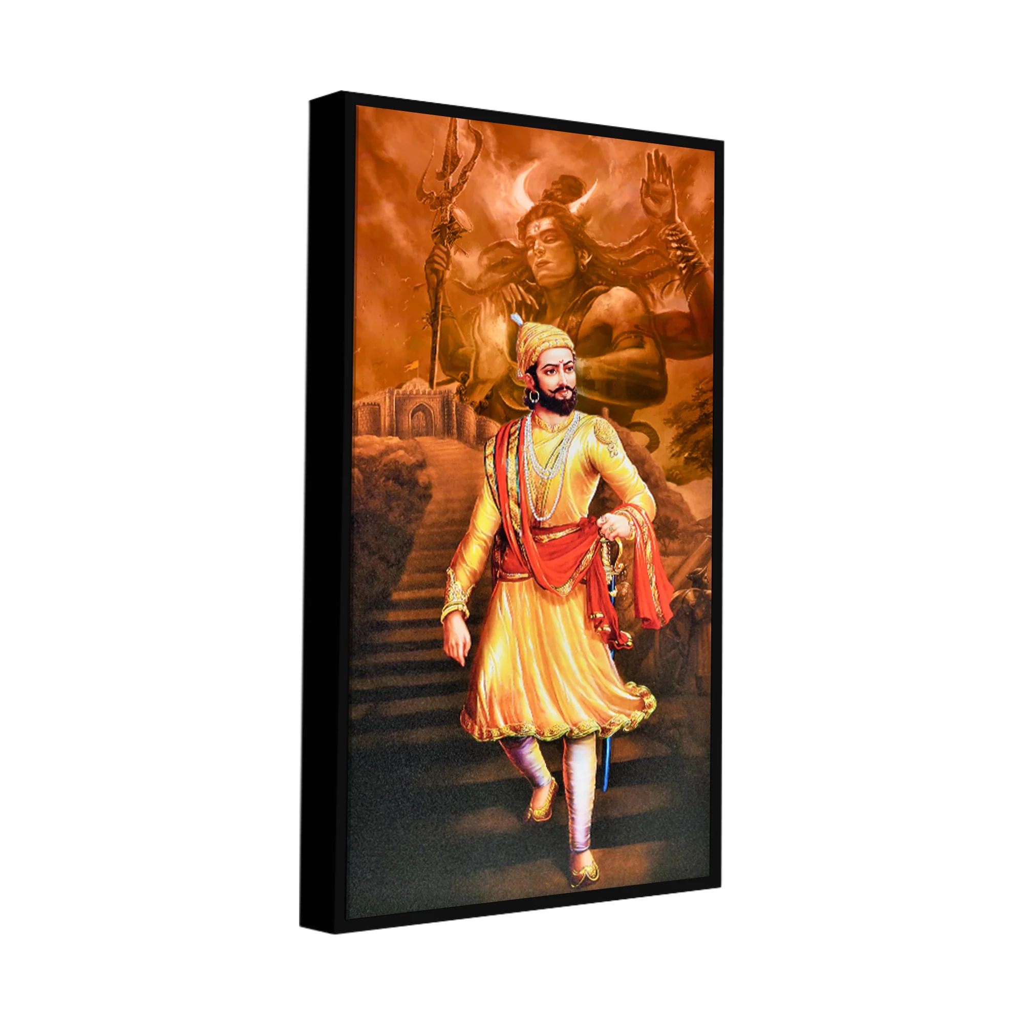 The Warrior King Chhatrapati Shivaji Maharaj Canvas Wall Painting - Image 6