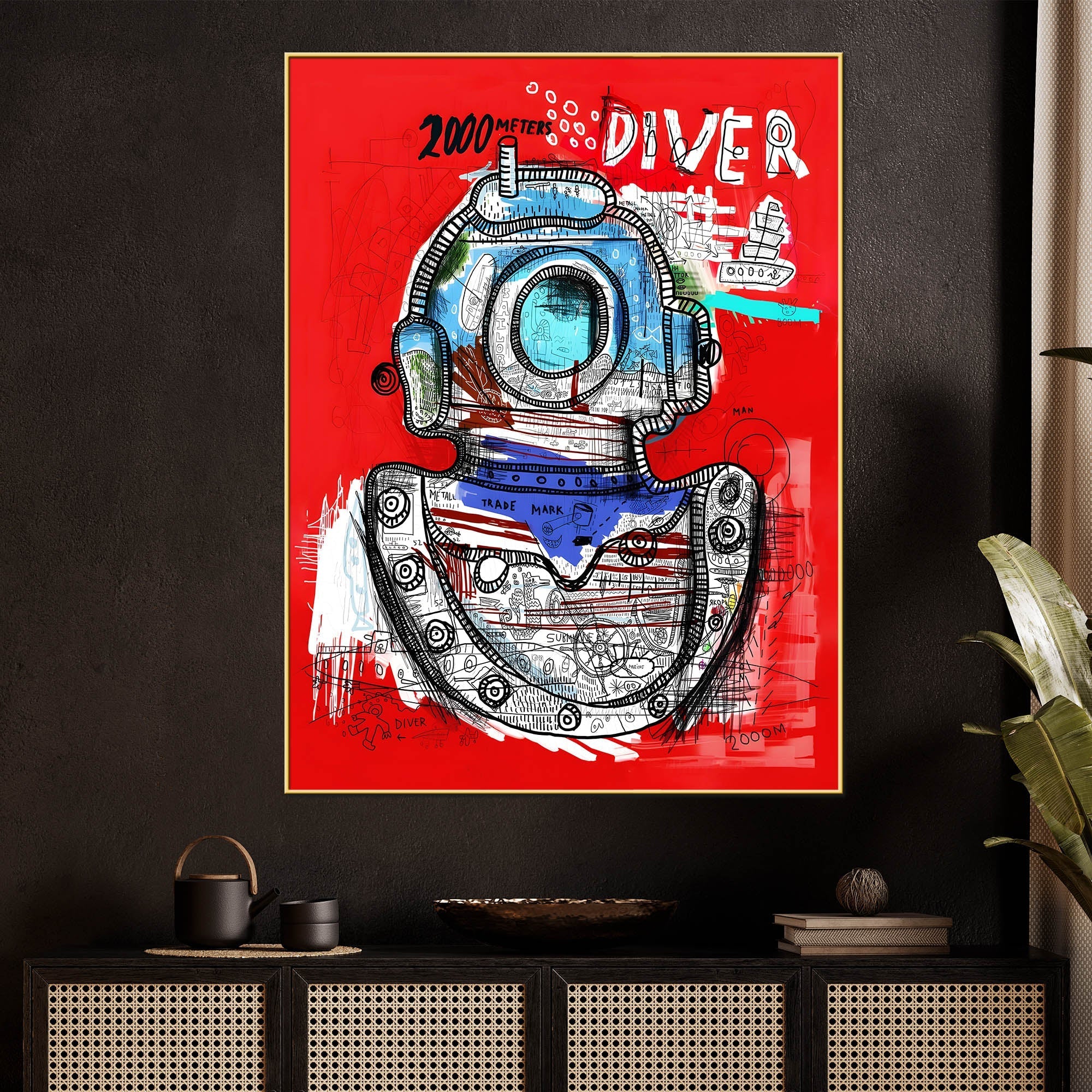 There Is Never End Of The Sea Cotton Canvas Wall Painting - Image 2