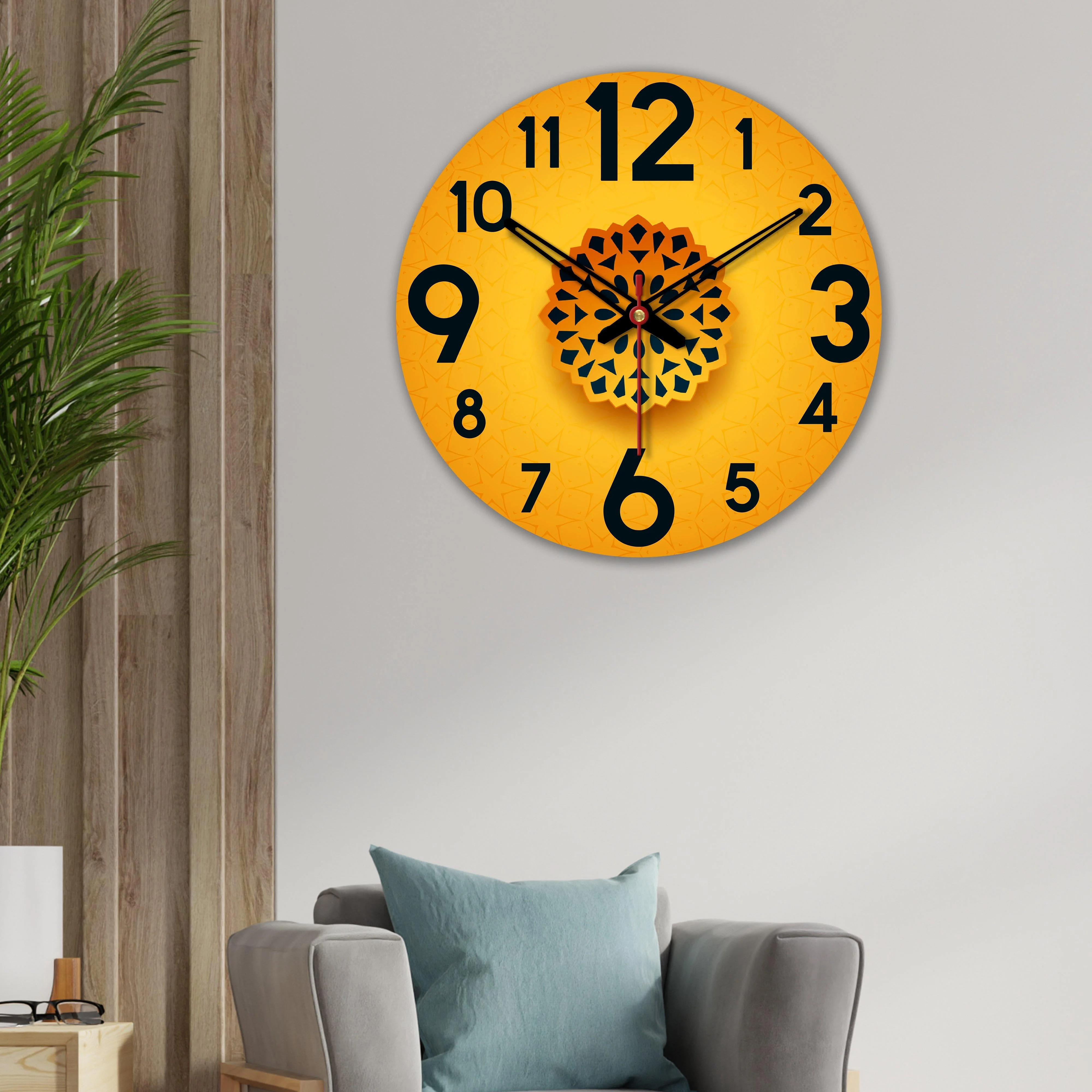 Three Dimensional Design Wooden Wall Clock - Image 4
