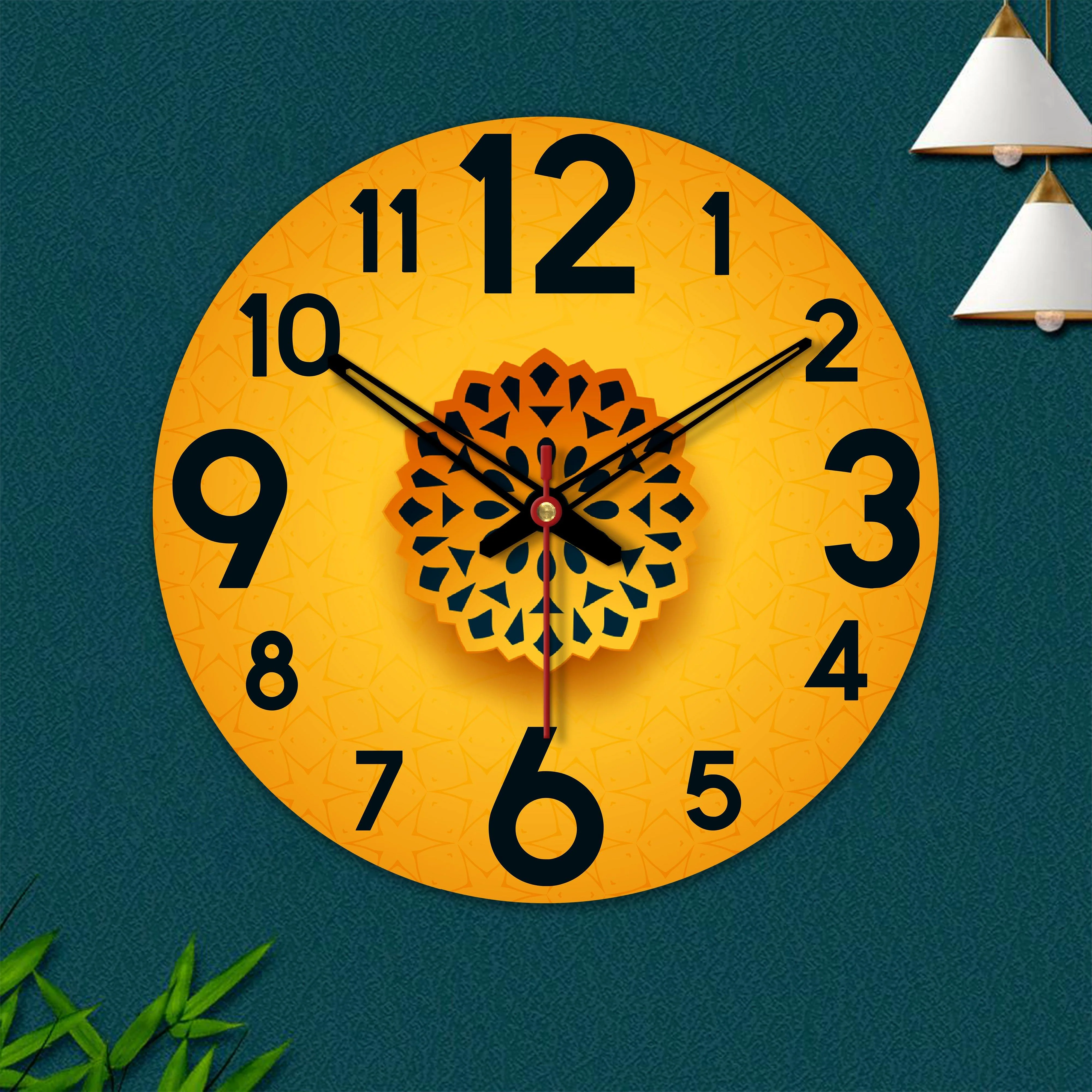 Three Dimensional Design Wooden Wall Clock - Image 5