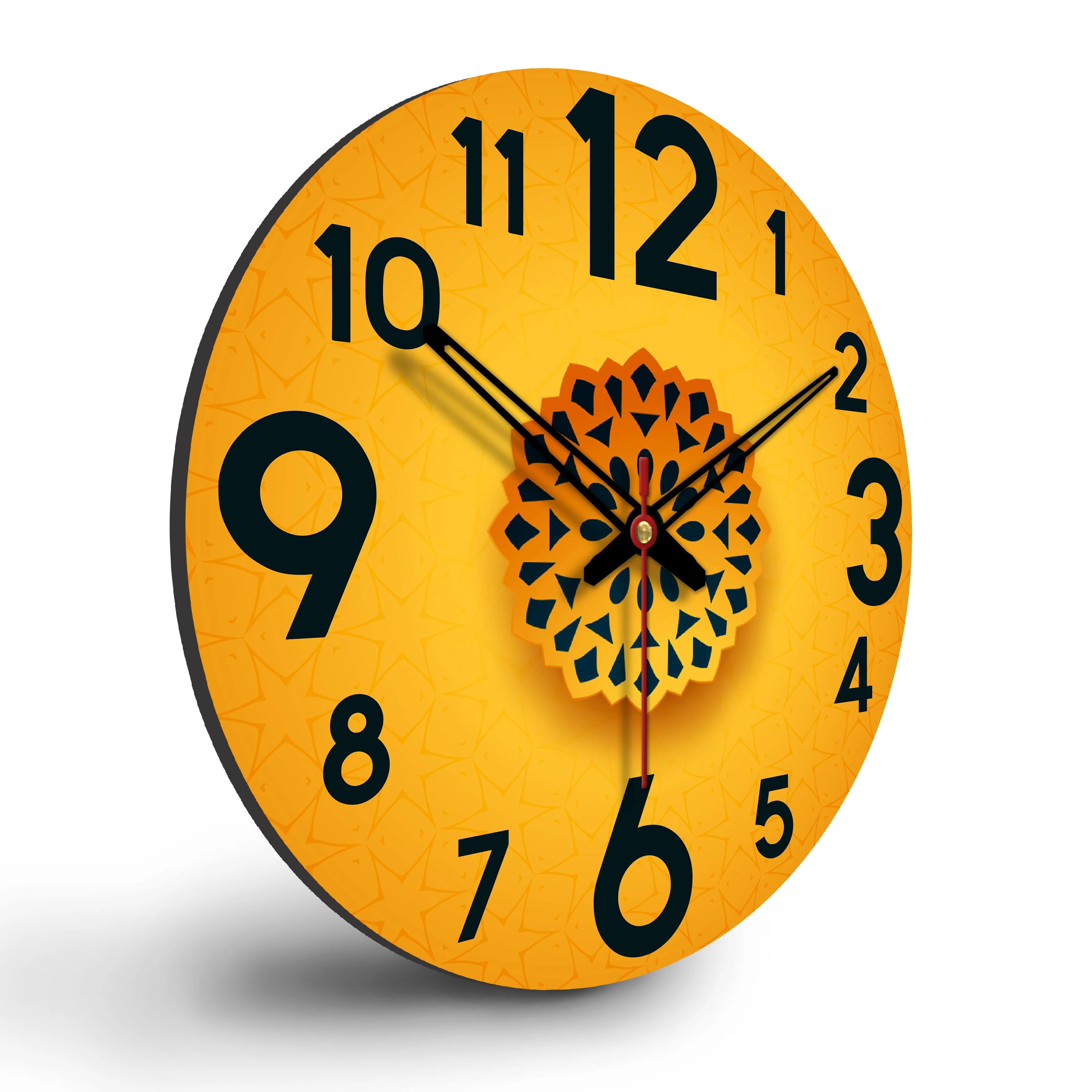 Three Dimensional Design Wooden Wall Clock - Image 6