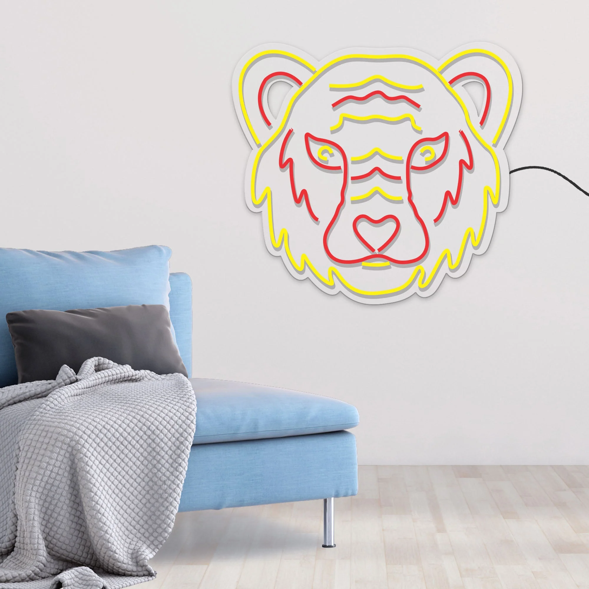 Tiger Face Neon Sign LED Light - Image 2