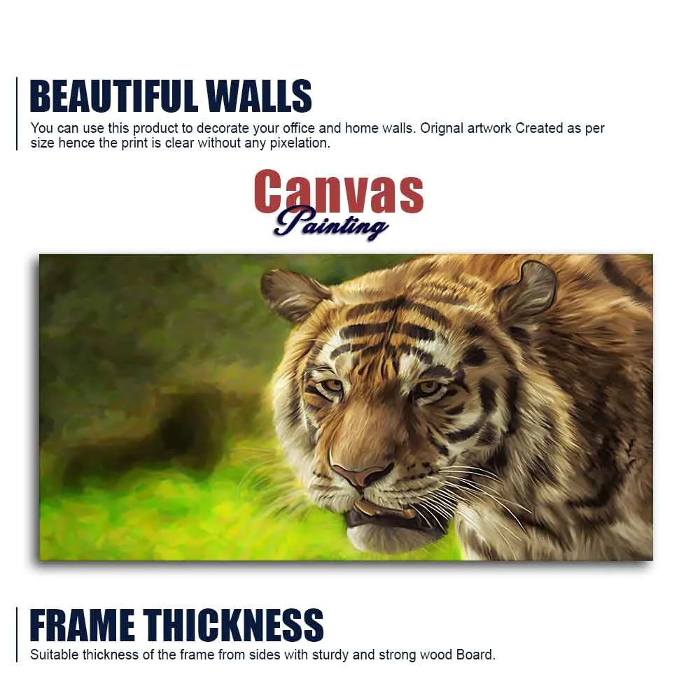 Tiger in Forest Premium Wall Painting - Image 6