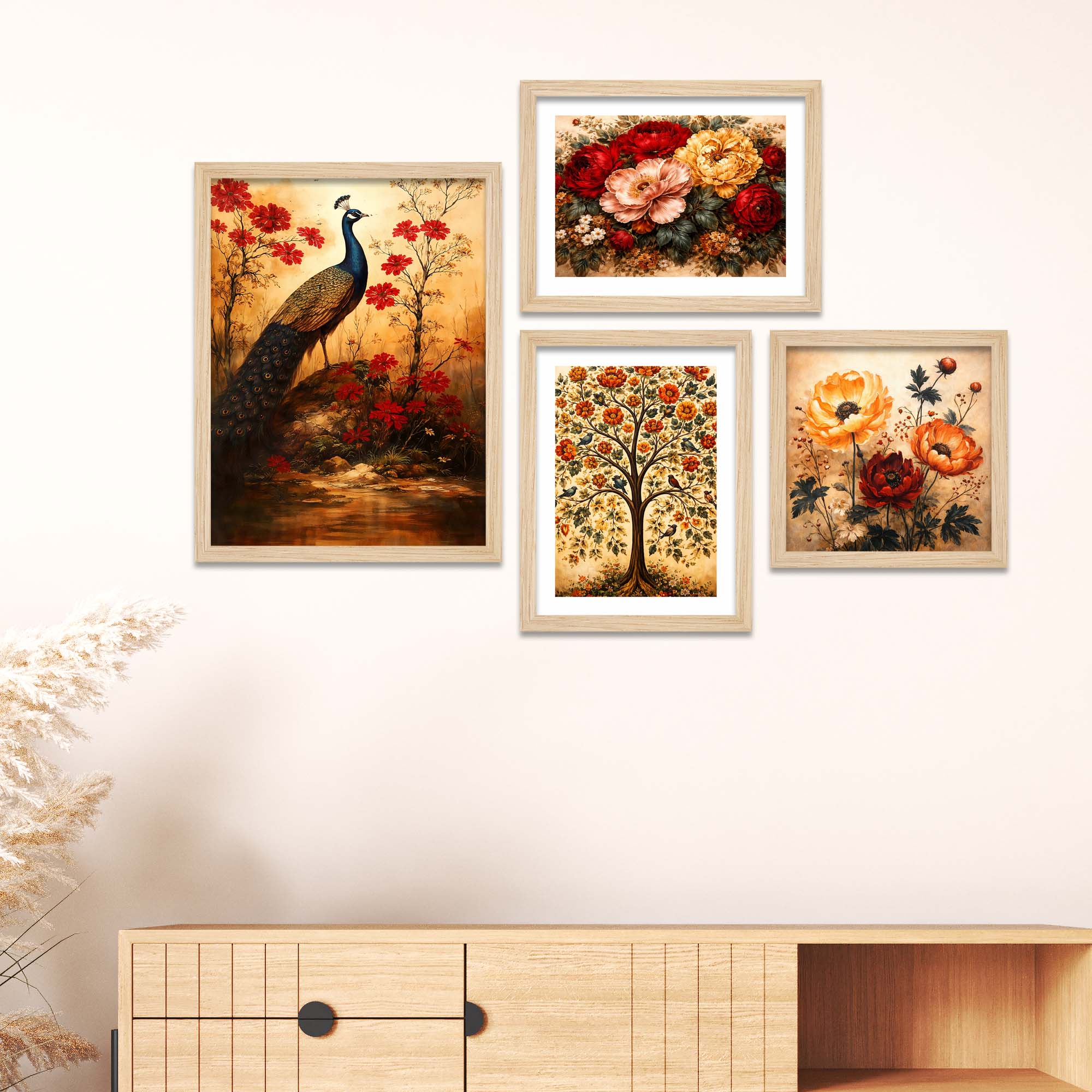 Timeless Nature & Flower Wall Frame Set of Four - Image 2