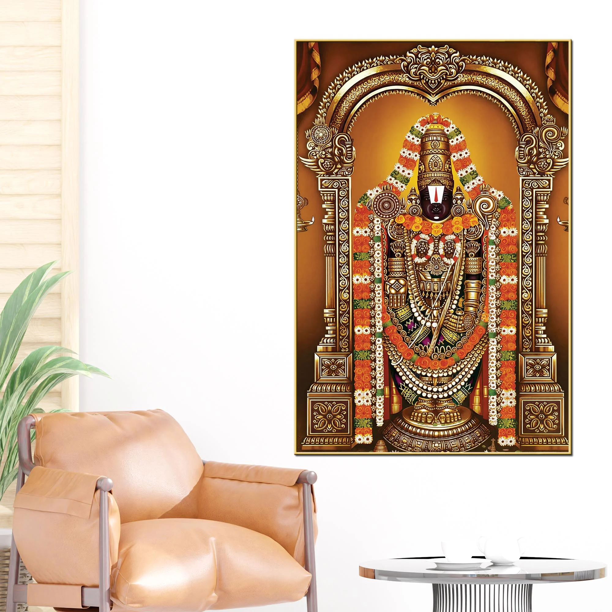 Tirupati Balaji Canvas Painting | Divine Wall Decor - Image 2