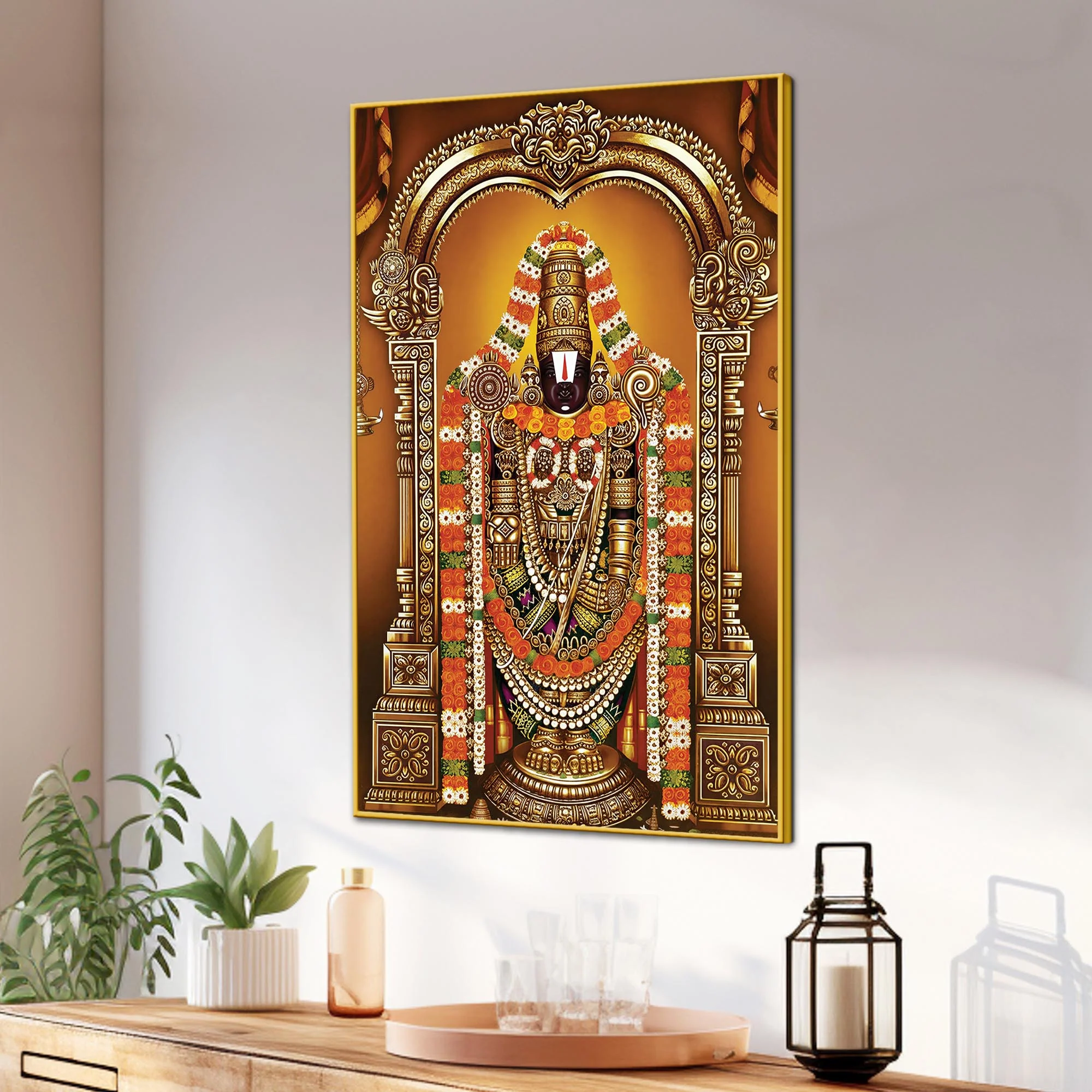 Tirupati Balaji Canvas Painting | Divine Wall Decor - Image 3