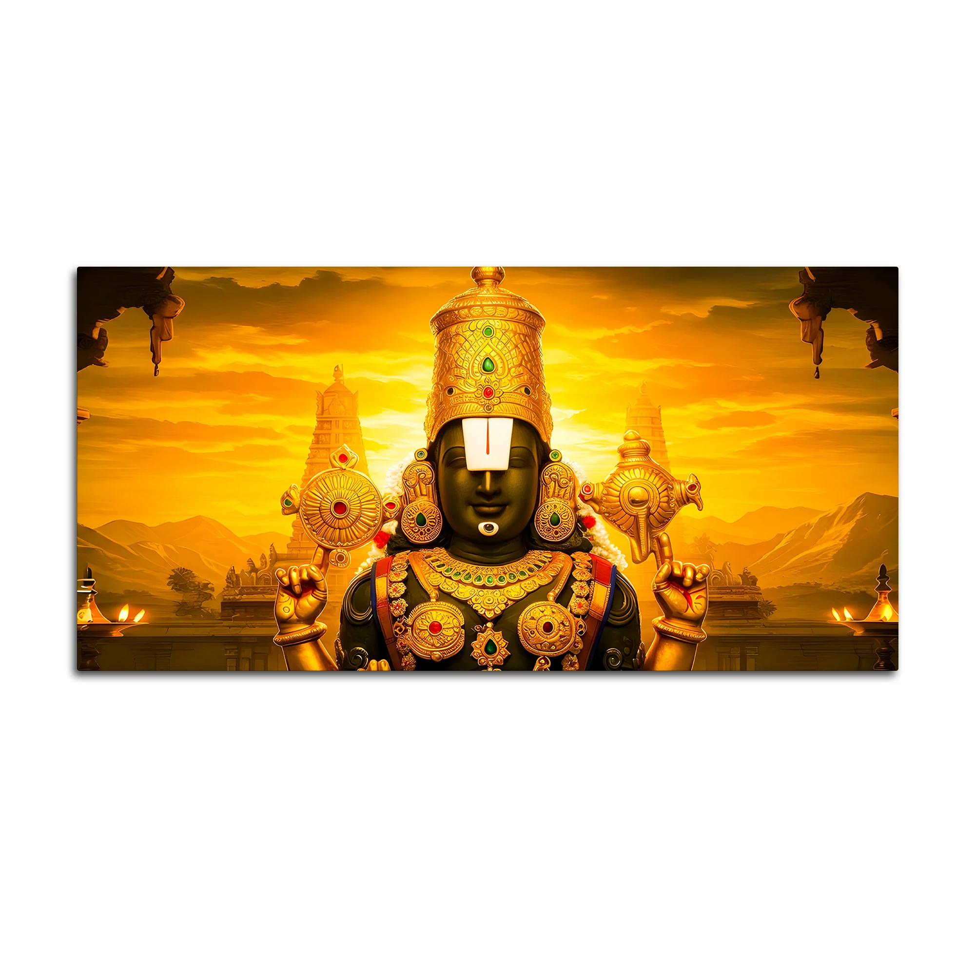 Tirupati Balaji Canvas Painting for Pooja Room Wall - Image 4